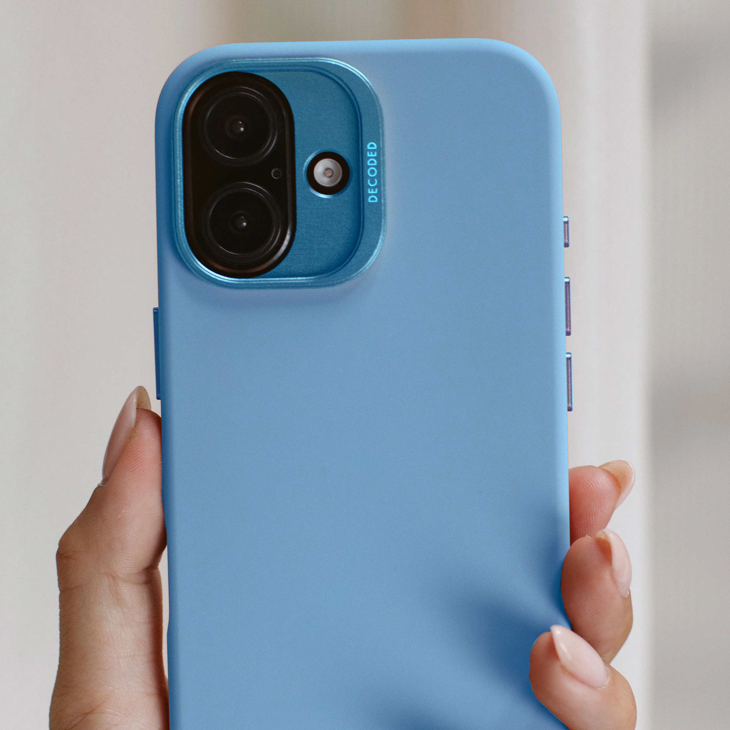 AntiMicrobial Silicone Case | Air Blue | iPhone 16 Plus | D25IPO16PLBCS9AE - Image 5