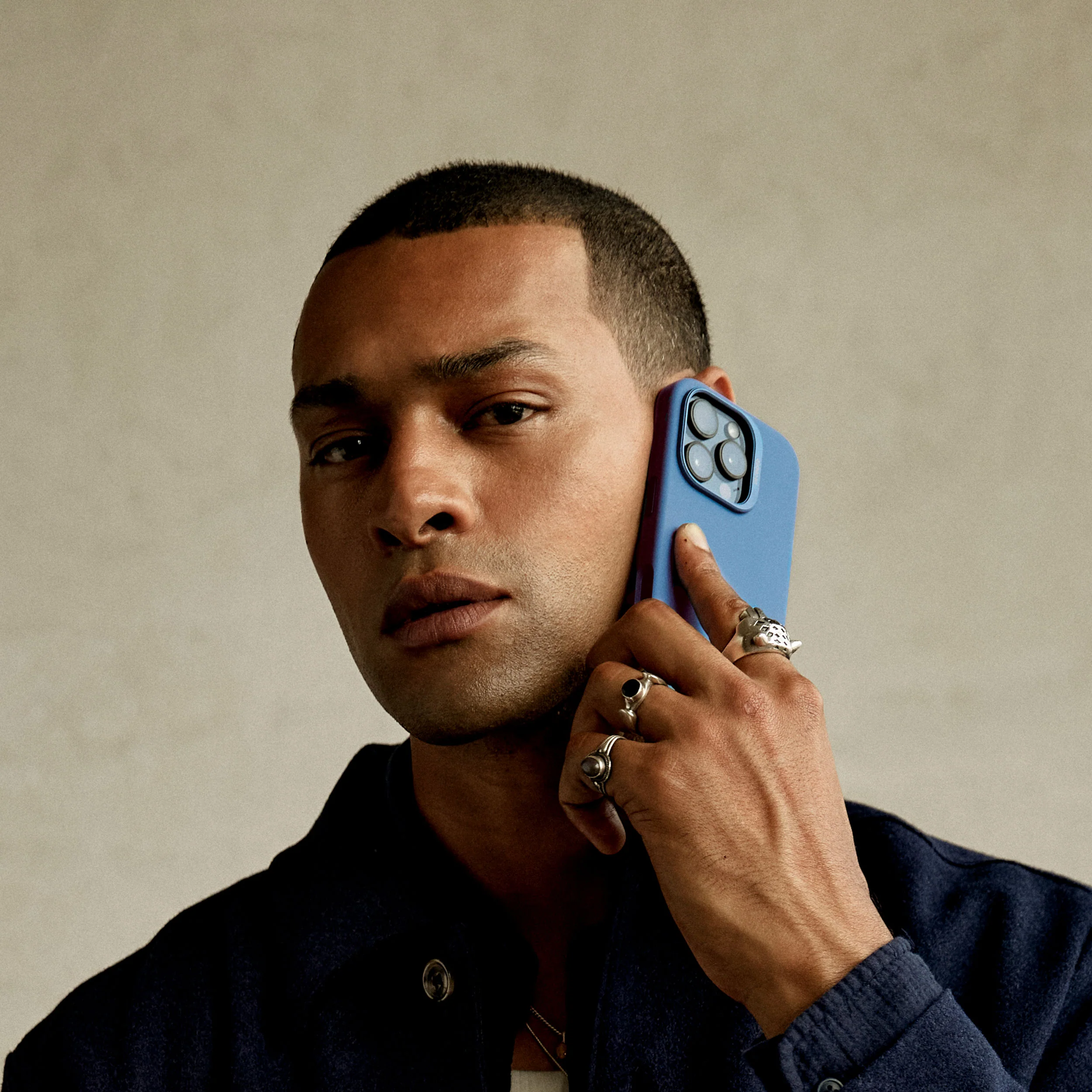 AntiMicrobial Silicone Case | Air Blue | iPhone 16 Pro | D25IPO16PBCS9AE - Image 5