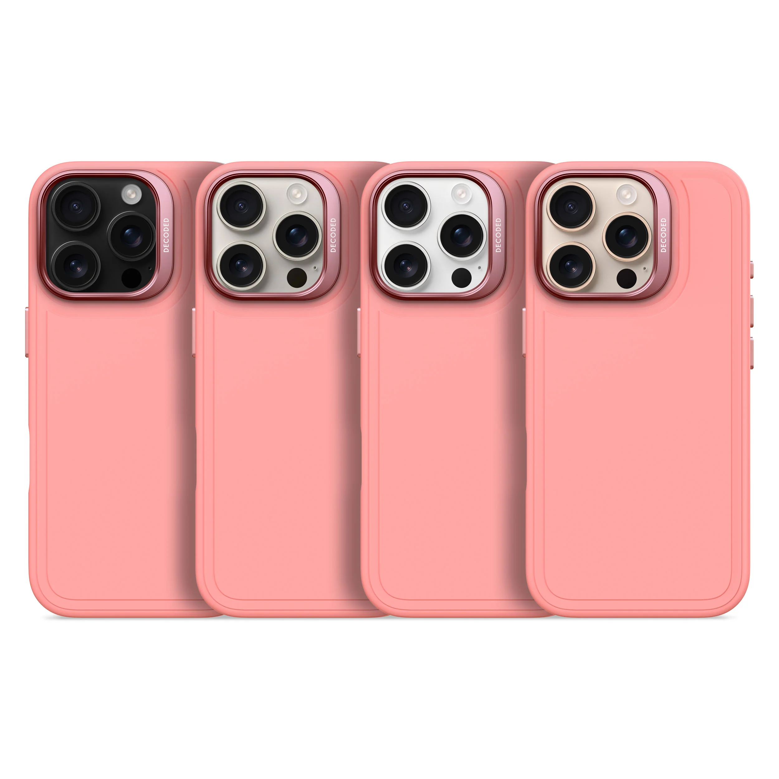 AntiMicrobial Silicone Stacks Case | Bubble Gum | iPhone 16 Pro Max | D25IPO16PMBCST9BM - Image 11
