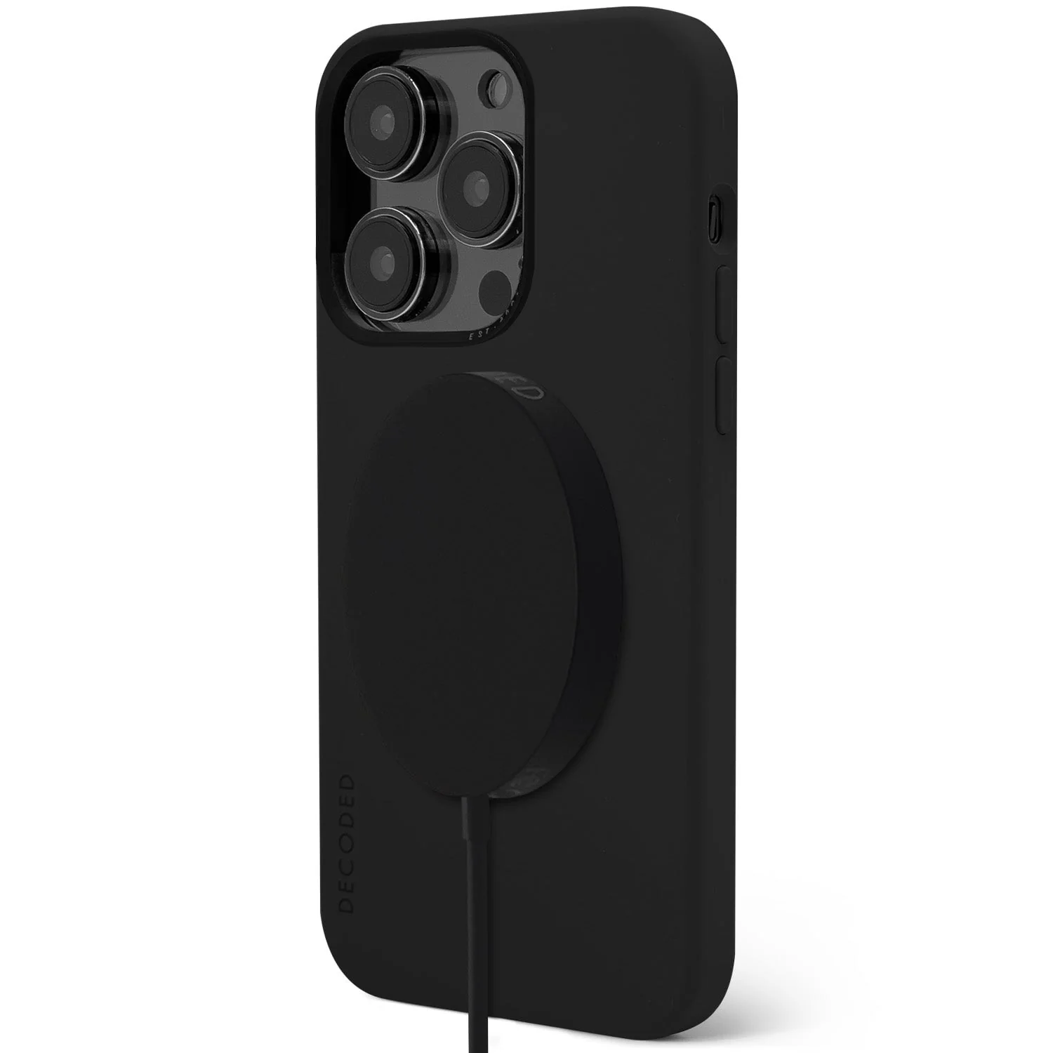 AntiMicrobial Silicone Back Case | Charcoal | iPhone 14 Pro | D23IPO14PBCS9CL - Image 3