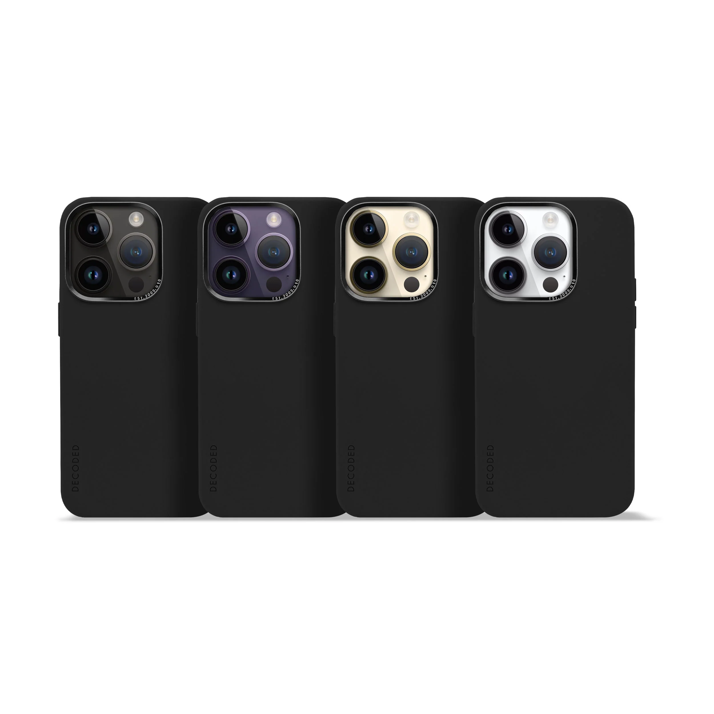 AntiMicrobial Silicone Back Case | Charcoal | iPhone 14 Pro | D23IPO14PBCS9CL - Image 8