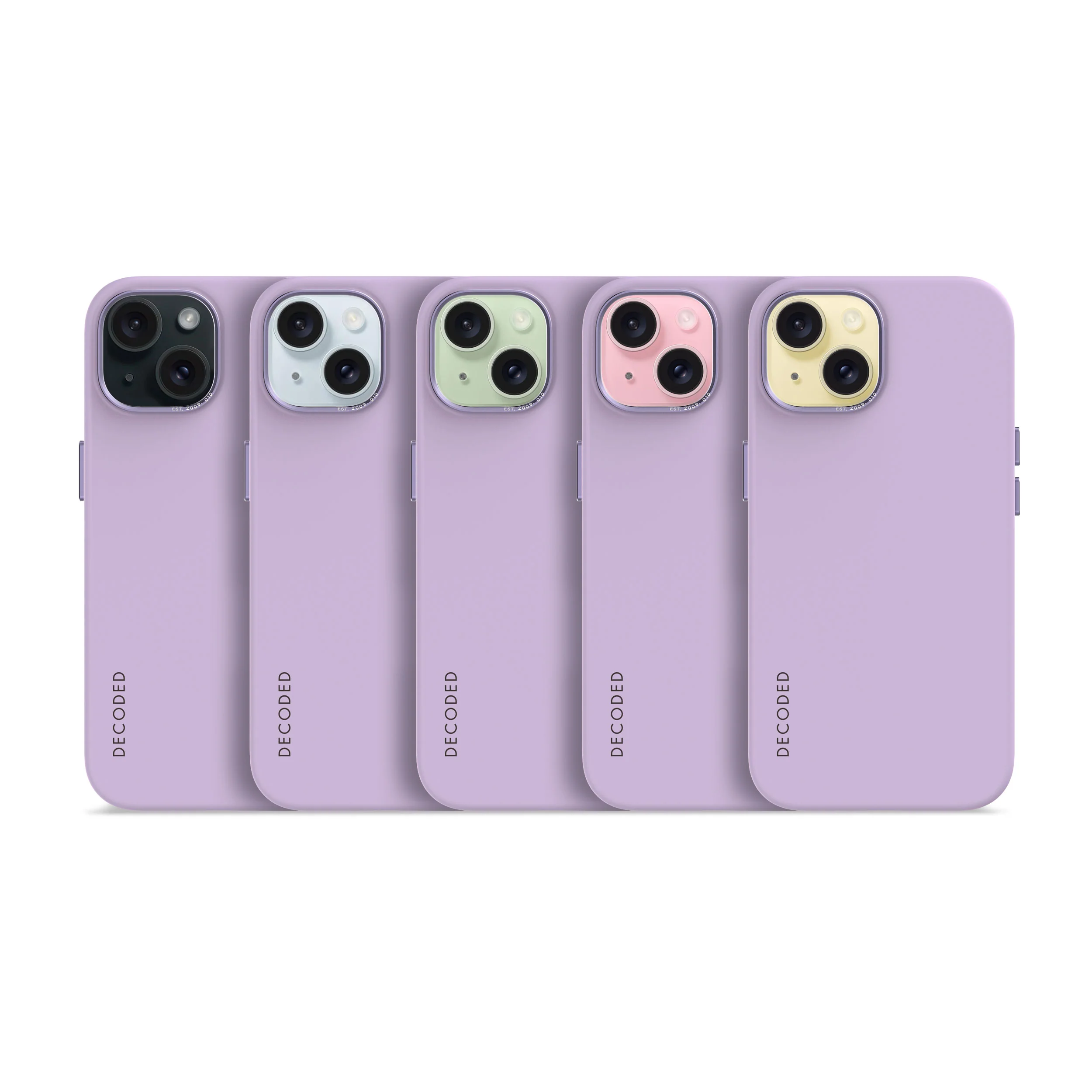 AntiMicrobial Silicone Back Case | Lavender | iPhone 15 | D24IPO15BCS9DR - Image 7