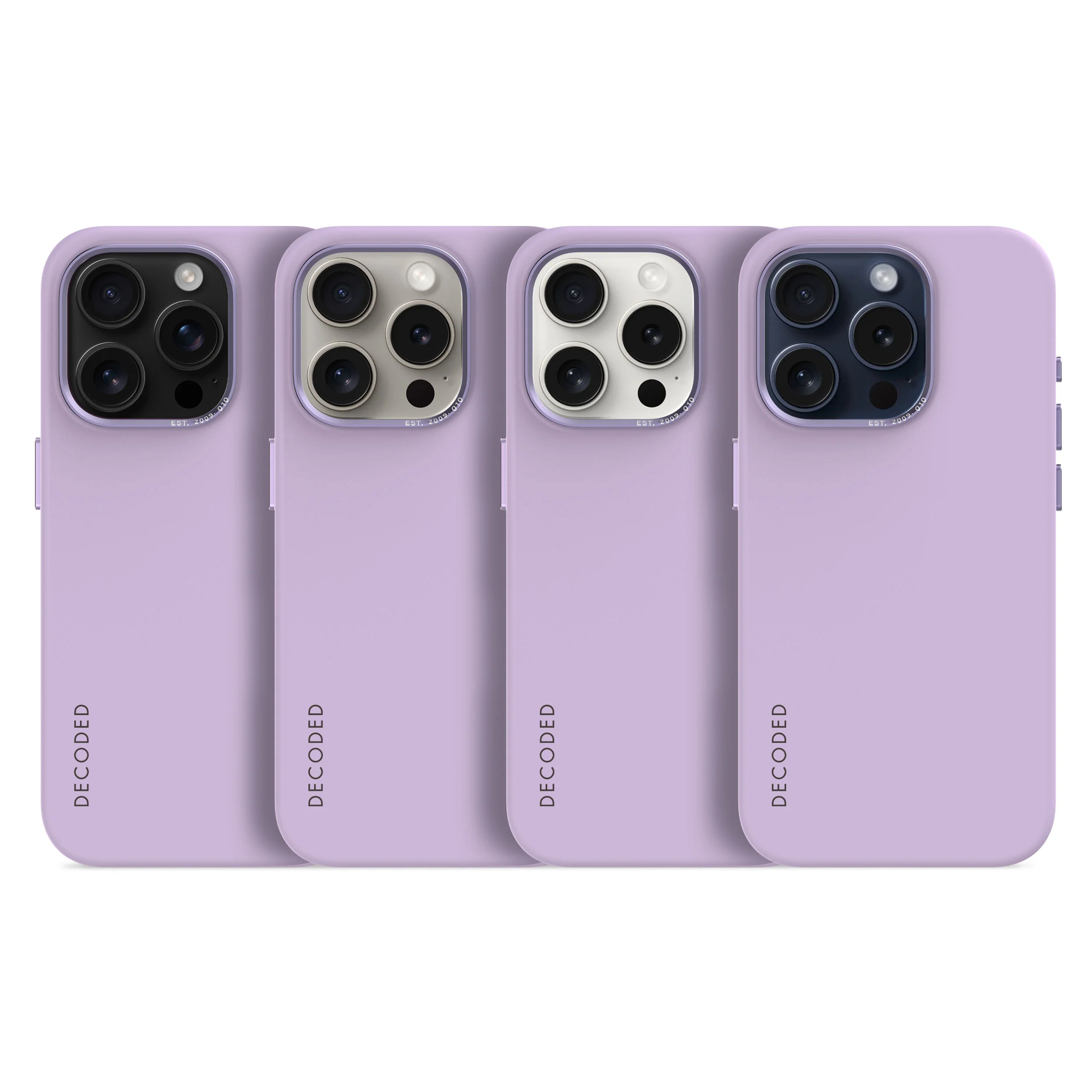 AntiMicrobial Silicone Back Case | Lavender | iPhone 15 Pro | D24IPO15PBCS9DR - Image 7