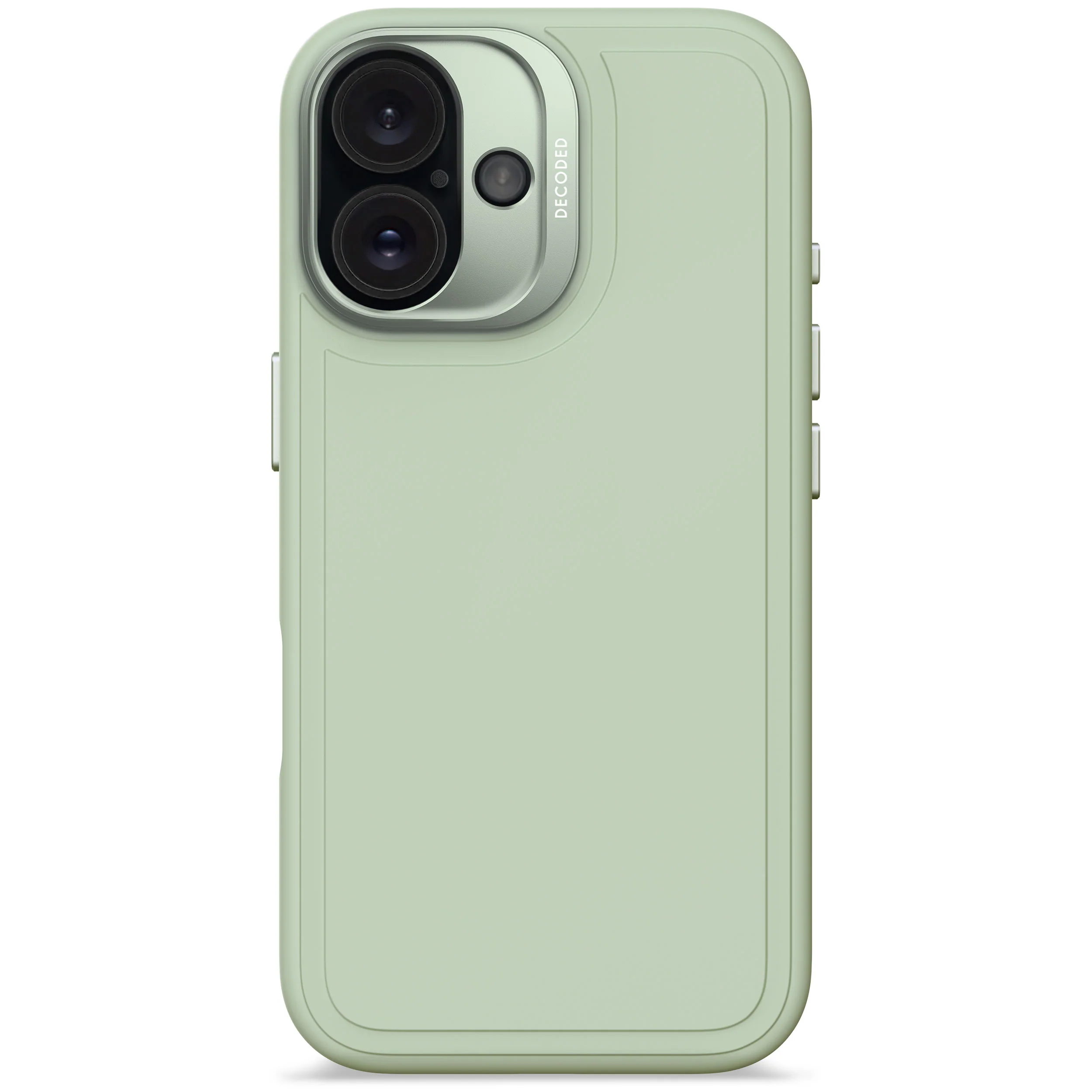 AntiMicrobial Silicone Stacks Case | Mist Green | iPhone 16 | D25IPO16BCST9MN