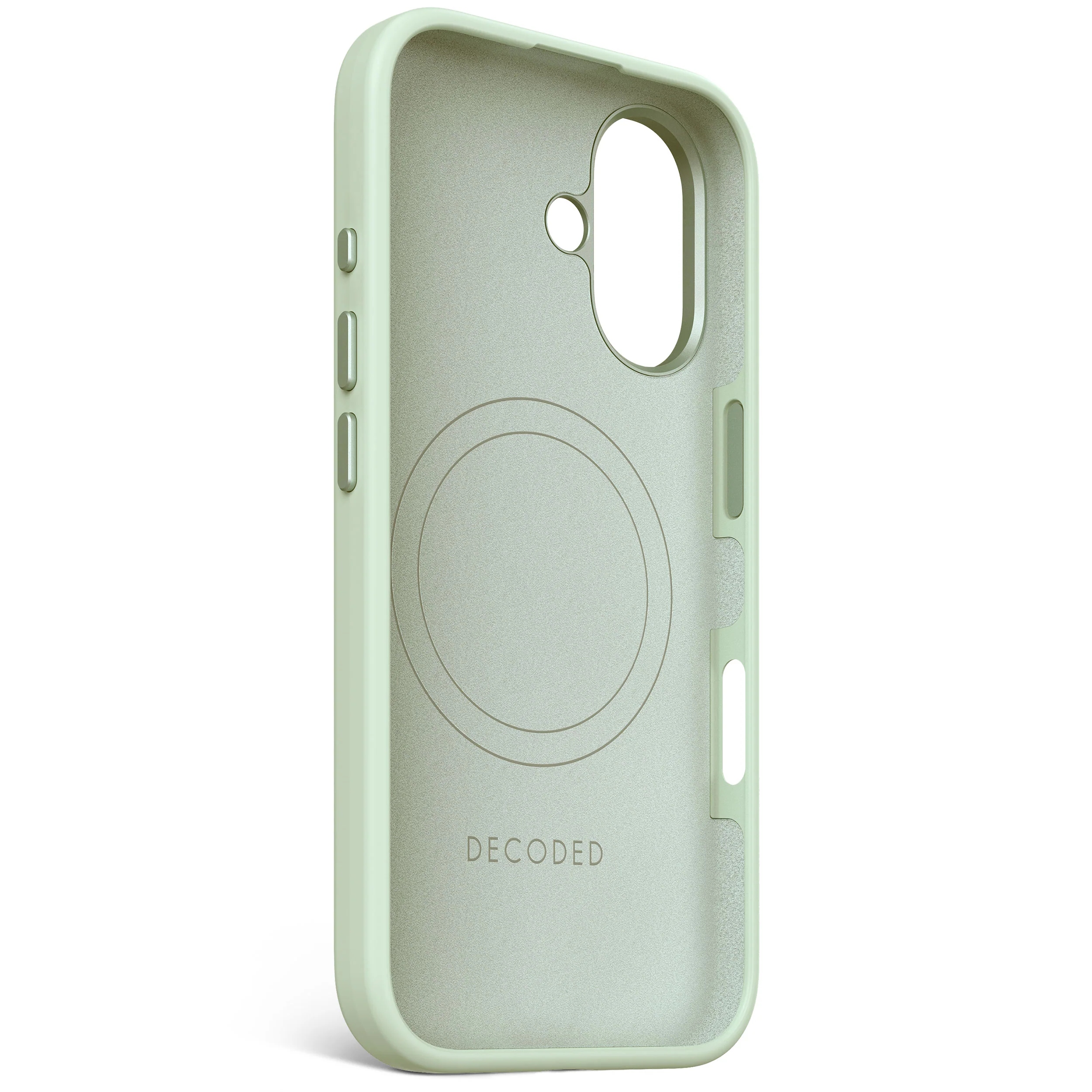 AntiMicrobial Silicone Stacks Case | Mist Green | iPhone 16 | D25IPO16BCST9MN - Image 3