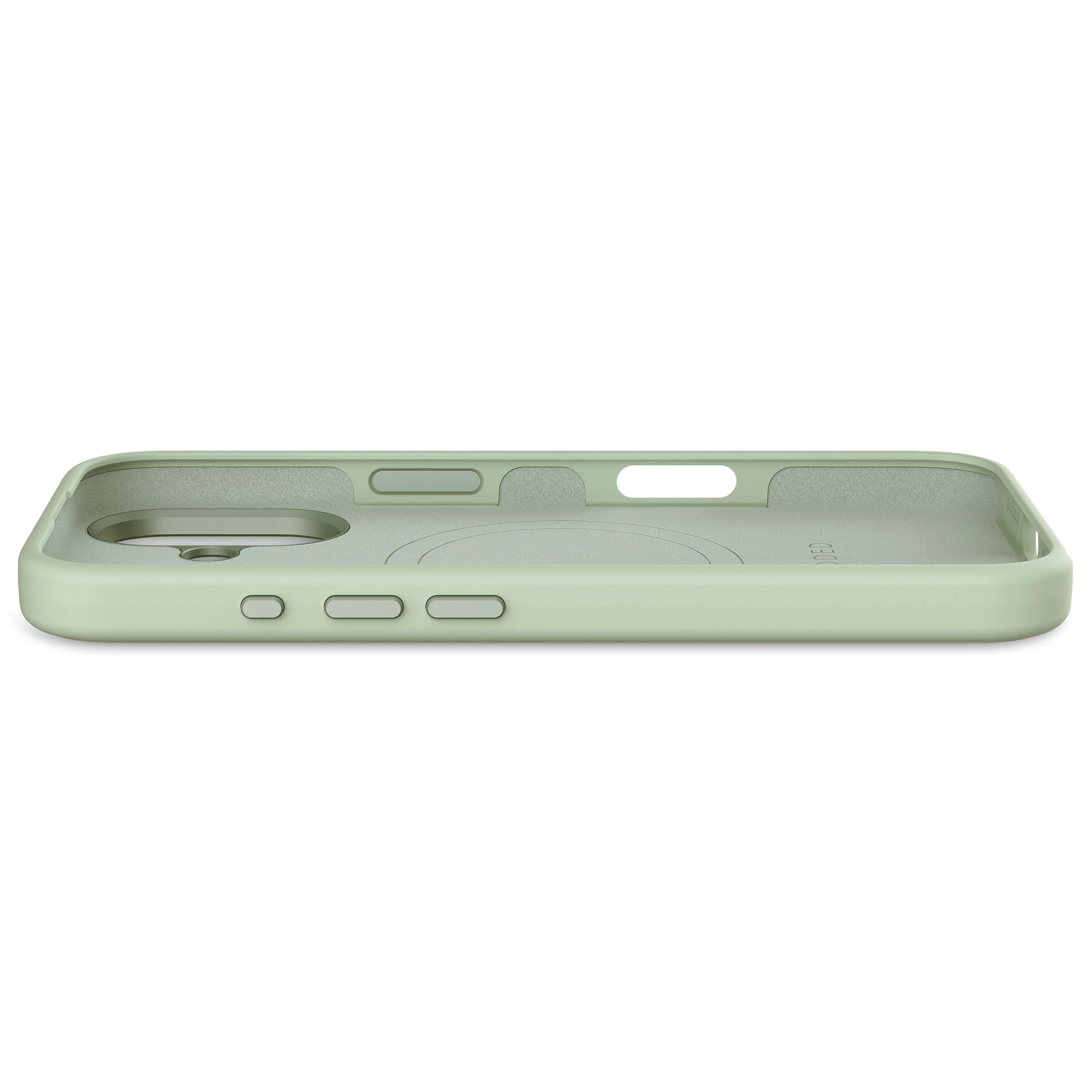 AntiMicrobial Silicone Stacks Case | Mist Green | iPhone 16 | D25IPO16BCST9MN - Image 4