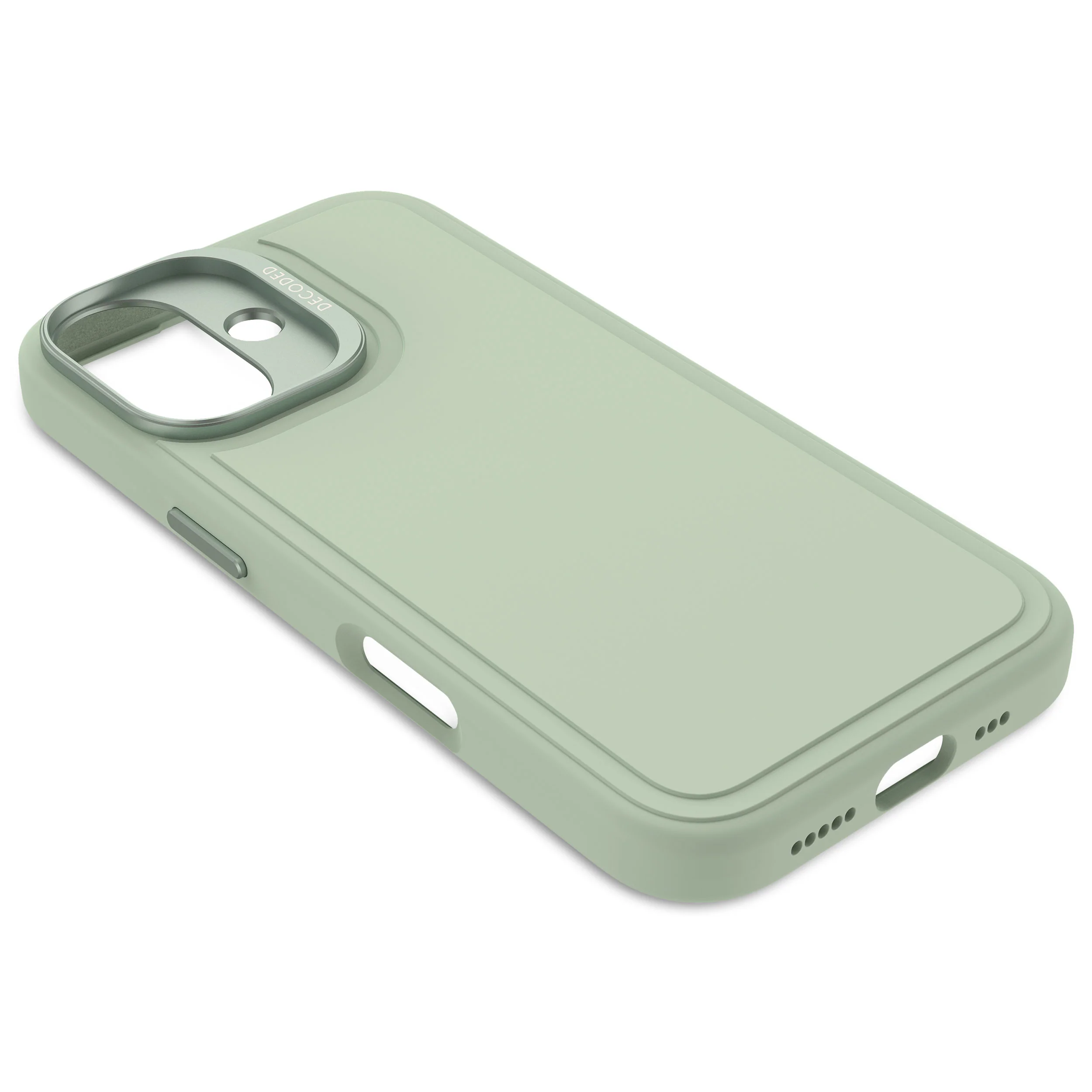 AntiMicrobial Silicone Stacks Case | Mist Green | iPhone 16 | D25IPO16BCST9MN - Image 6