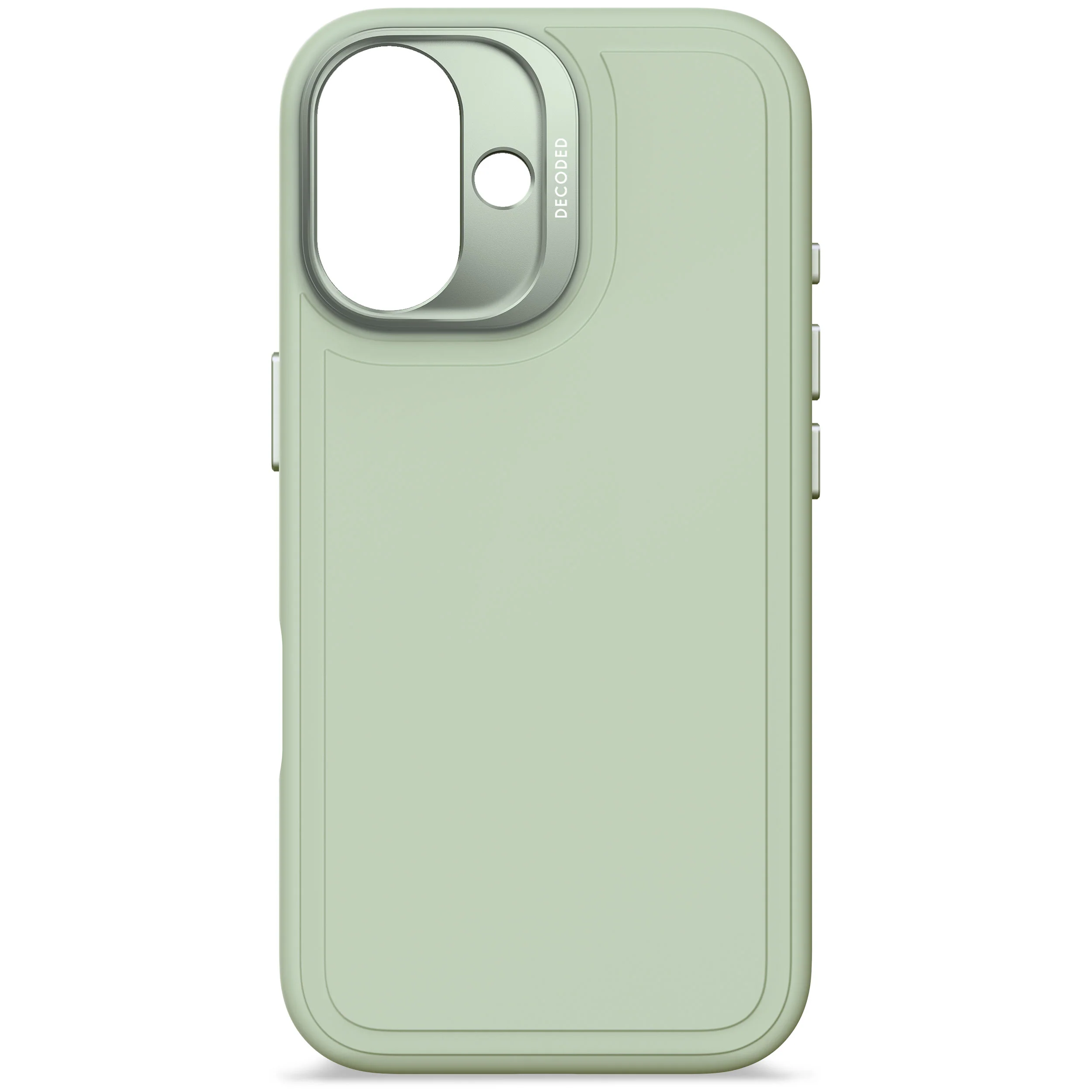 AntiMicrobial Silicone Stacks Case | Mist Green | iPhone 16 | D25IPO16BCST9MN - Image 8