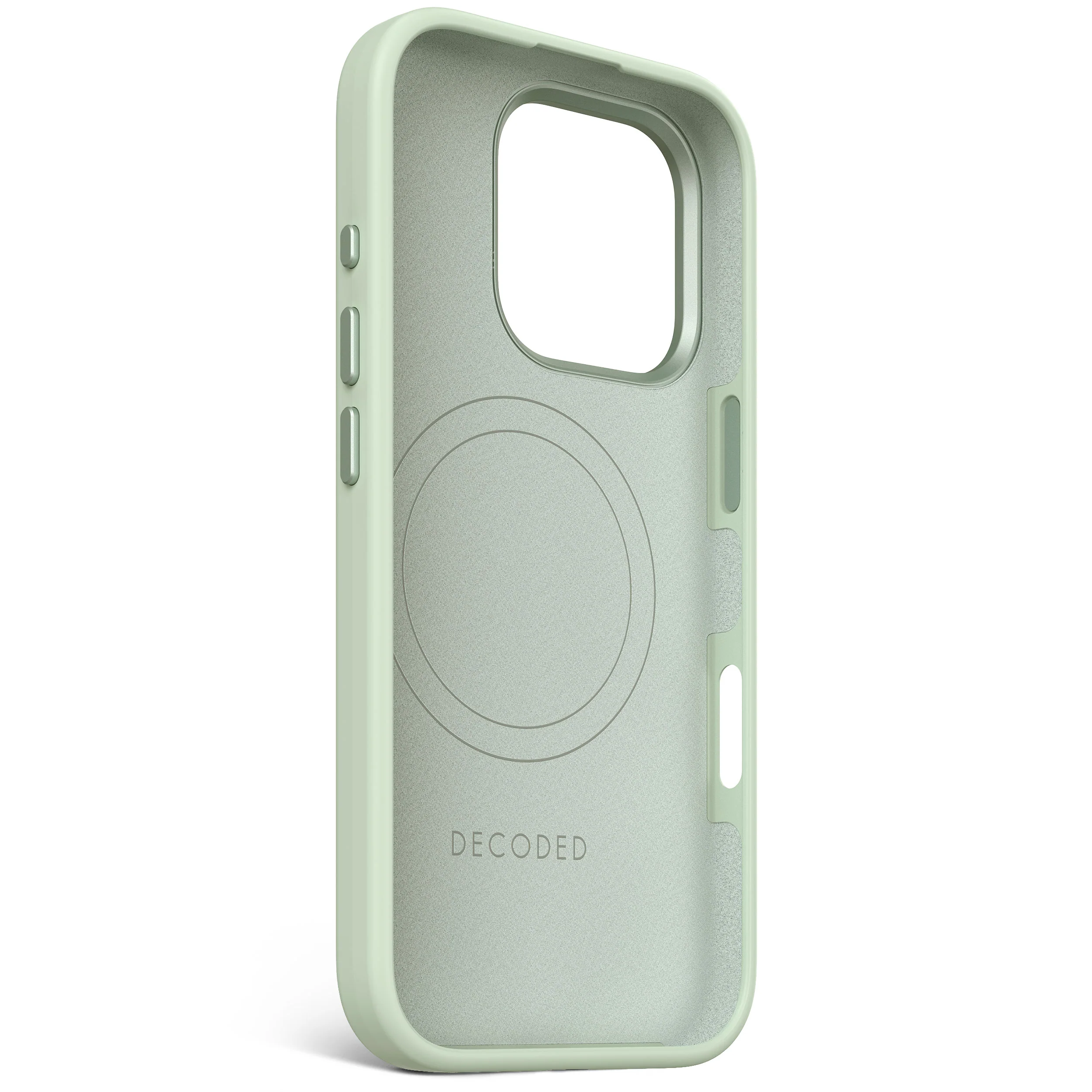AntiMicrobial Silicone Stacks Case | Mist Green | iPhone 16 Pro | D25IPO16PBCST9MN - Image 4
