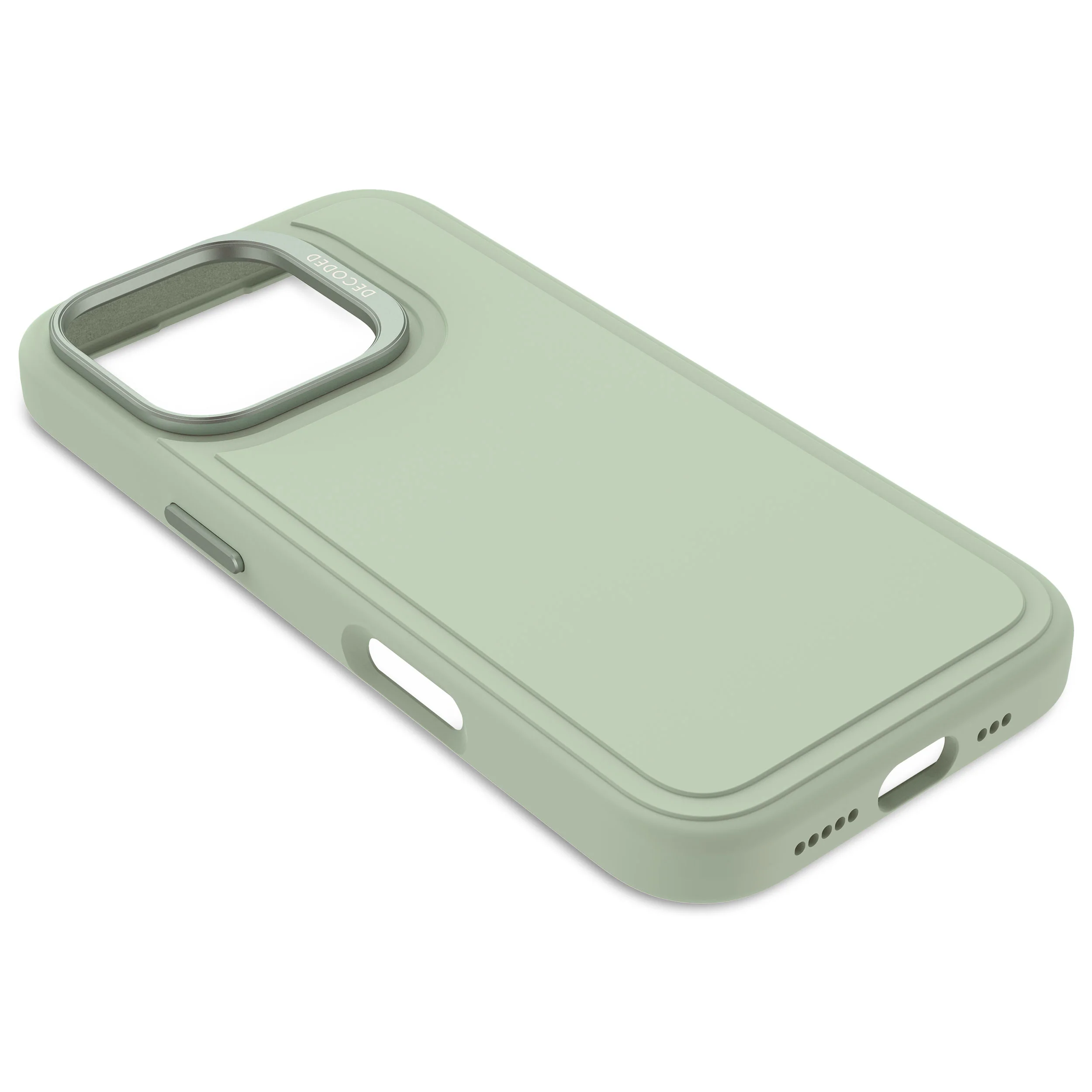 AntiMicrobial Silicone Stacks Case | Mist Green | iPhone 16 Pro | D25IPO16PBCST9MN - Image 8