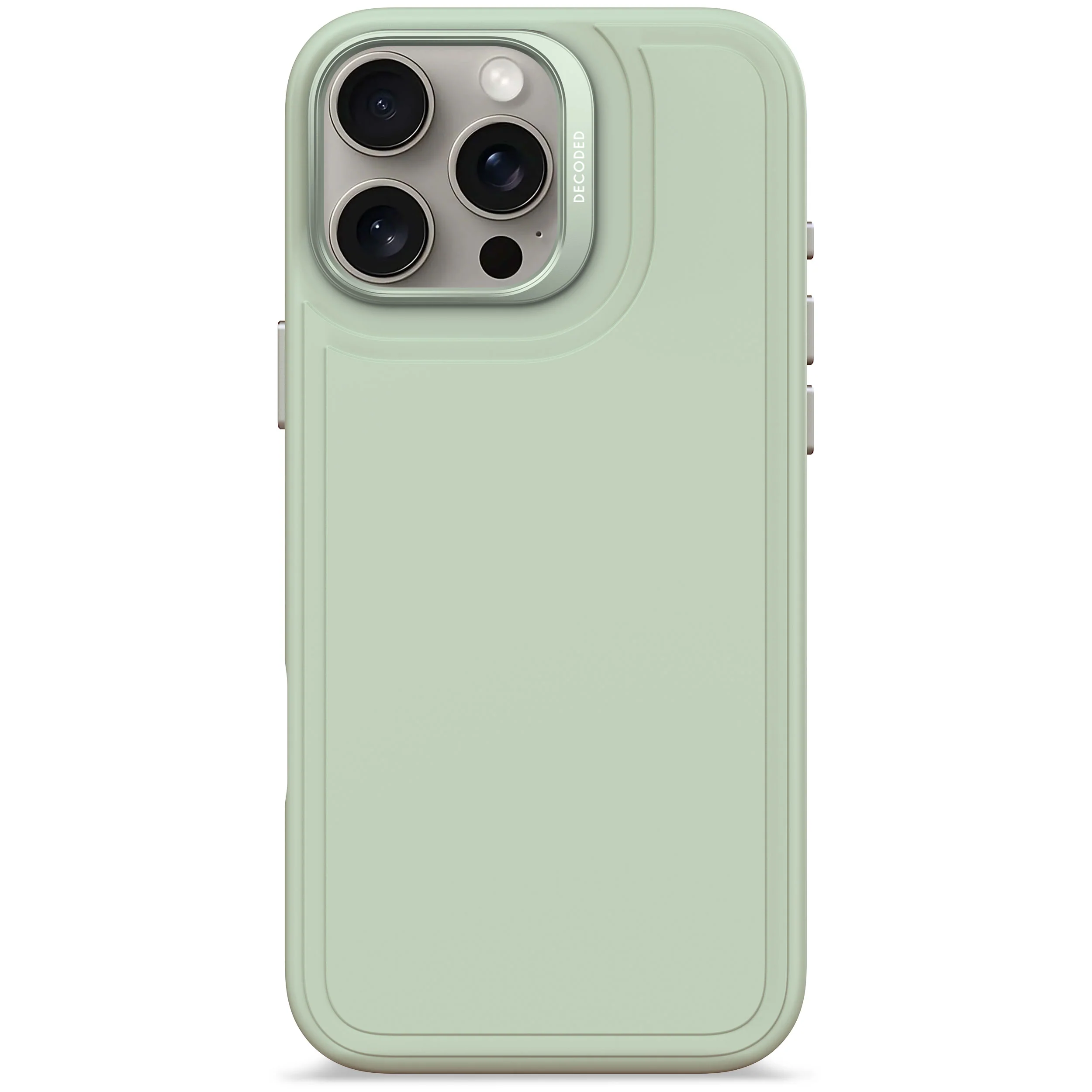 AntiMicrobial Silicone Stacks Case | Mist Green | iPhone 16 Pro Max | D25IPO16PMBCST9MN