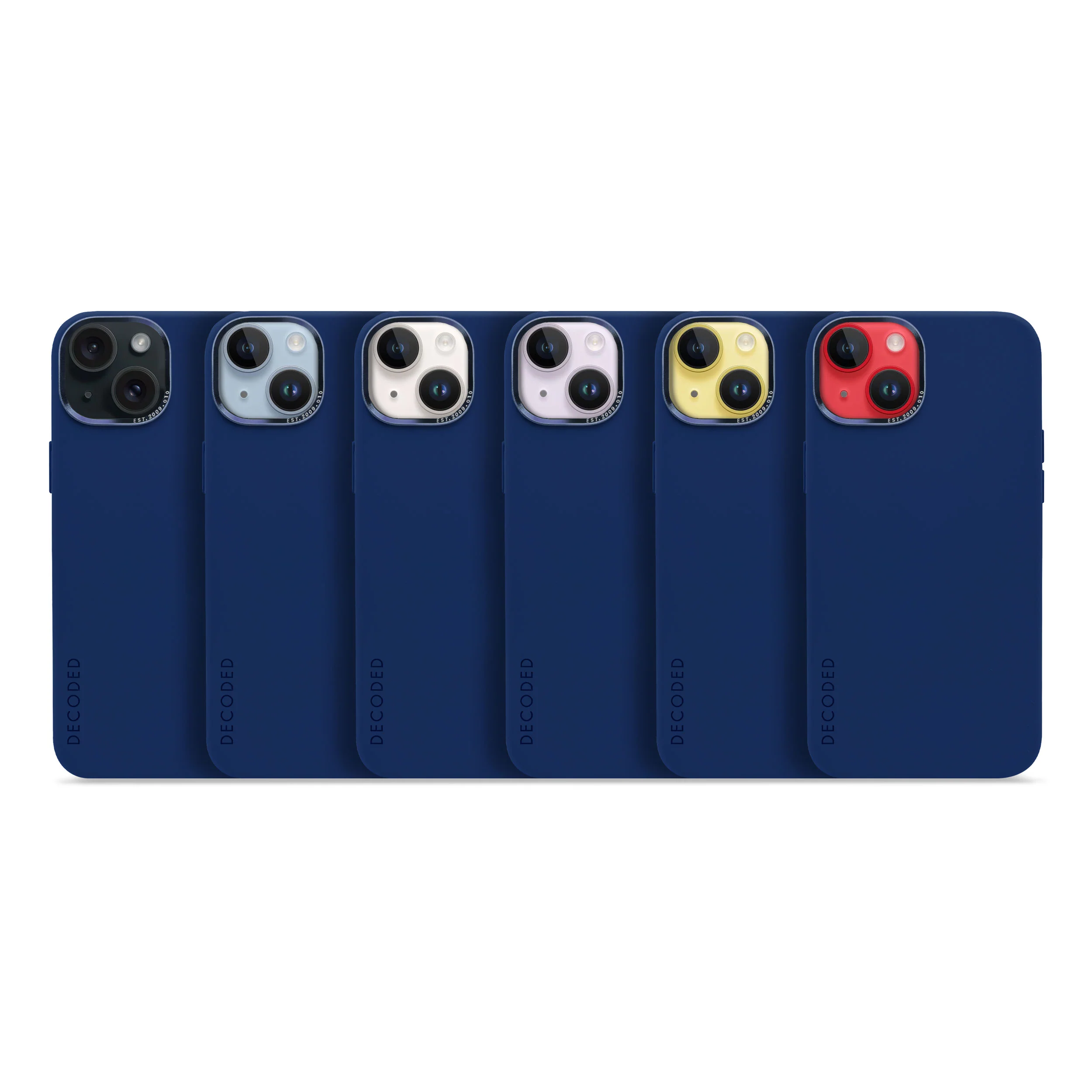 AntiMicrobial Silicone Back Case | Navy Peony | iPhone 14 | D23IPO14BCS9NE - Image 8
