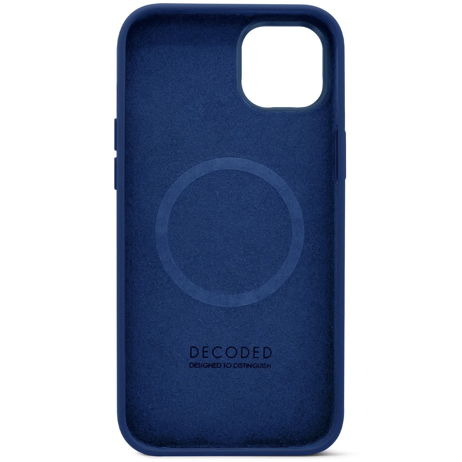 AntiMicrobial Silicone Back Case | Navy Peony | iPhone 14 Plus | D23IPO14MBCS9NE - Image 2
