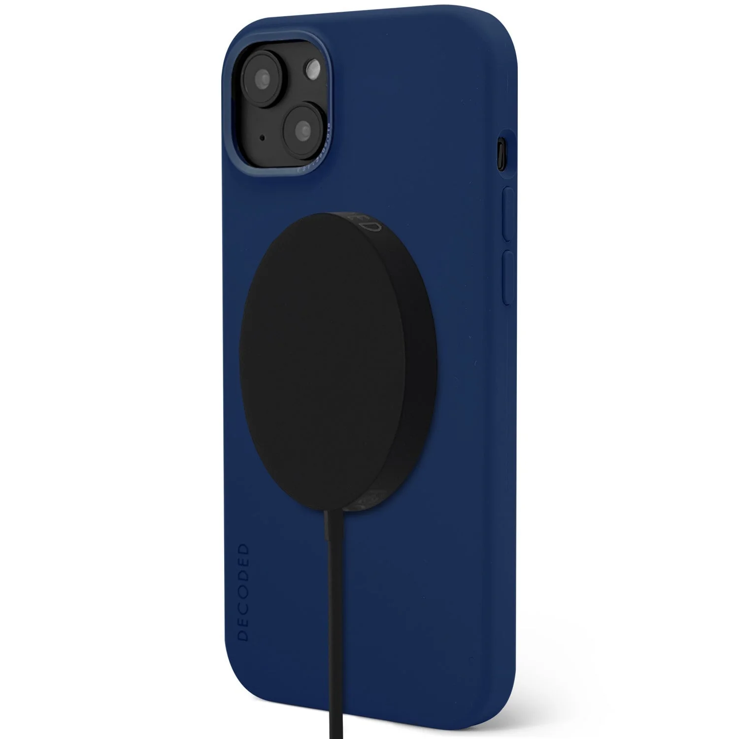 AntiMicrobial Silicone Back Case | Navy Peony | iPhone 14 Plus | D23IPO14MBCS9NE - Image 3