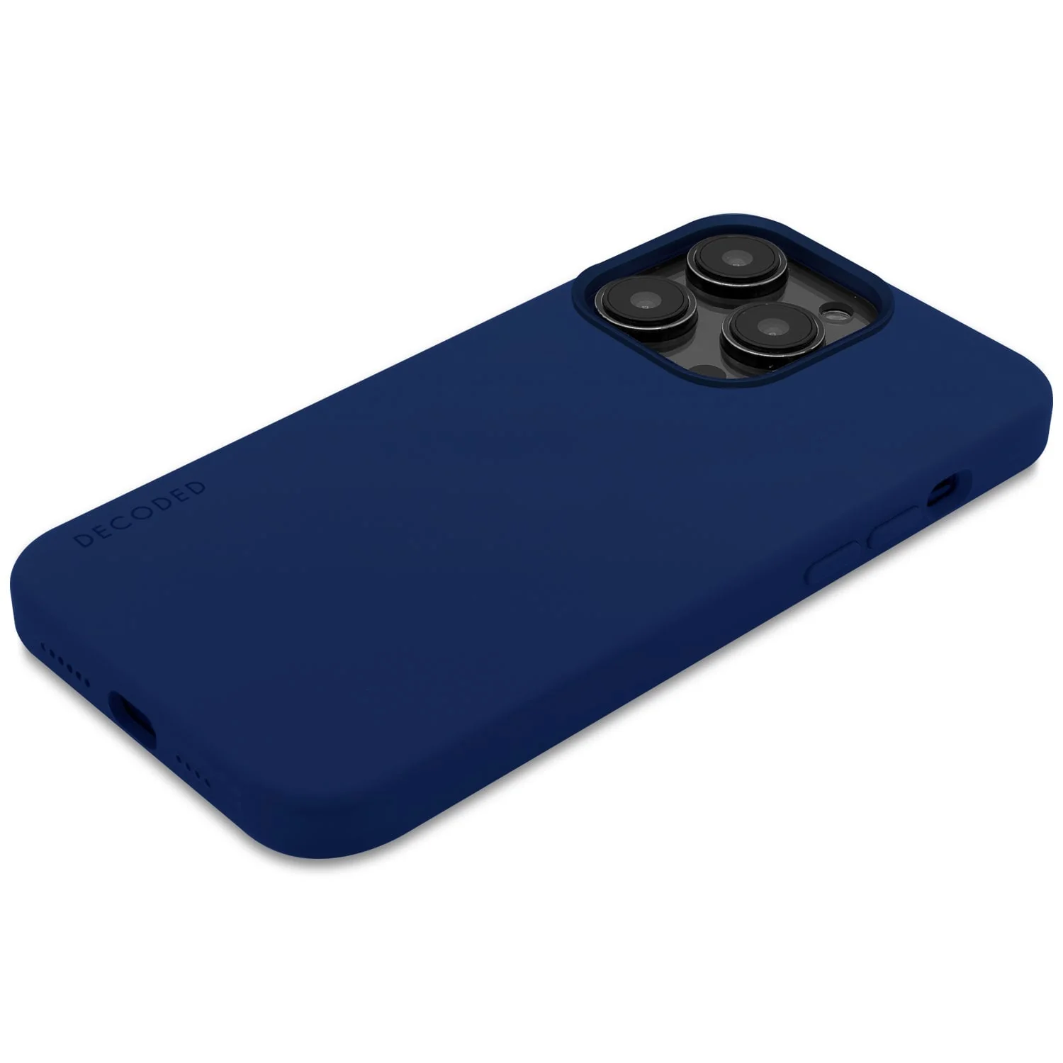 AntiMicrobial Silicone Back Case | Navy Peony | iPhone 14 Pro Max | D23IPO14PMBCS9NE - Image 6