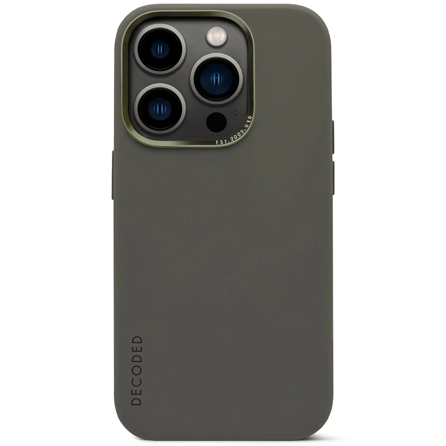 AntiMicrobial Silicone Back Case | Olive | iPhone 14 Pro | D23IPO14PBCS9OE