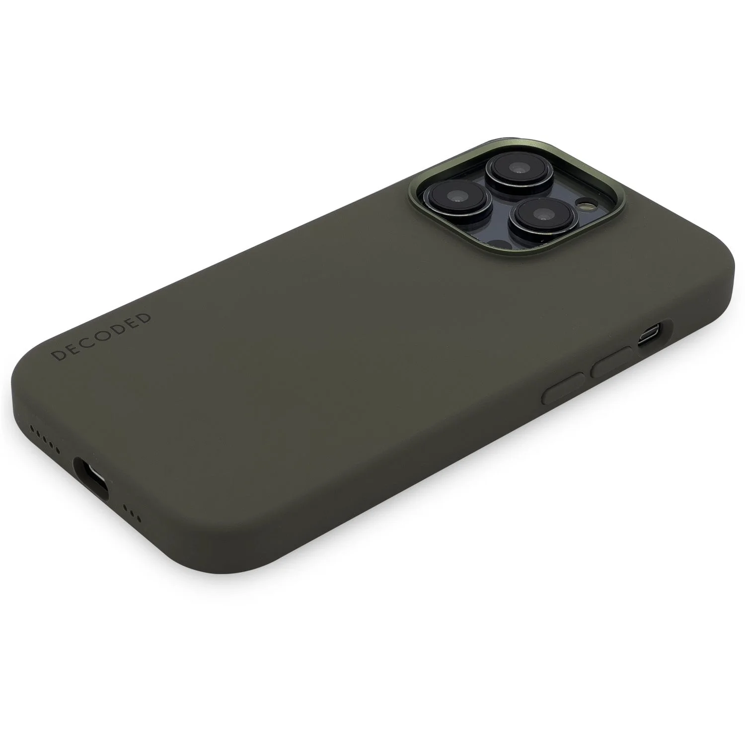 AntiMicrobial Silicone Back Case | Olive | iPhone 14 Pro | D23IPO14PBCS9OE - Image 6