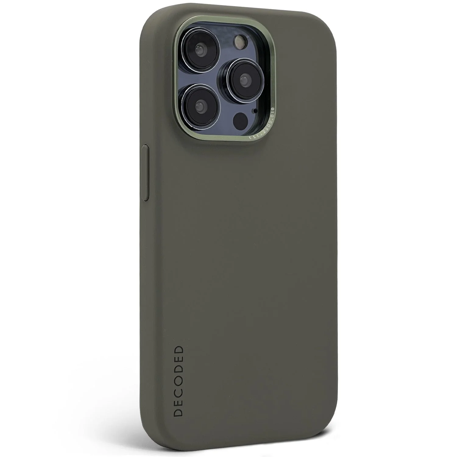 AntiMicrobial Silicone Back Case | Olive | iPhone 14 Pro | D23IPO14PBCS9OE - Image 7