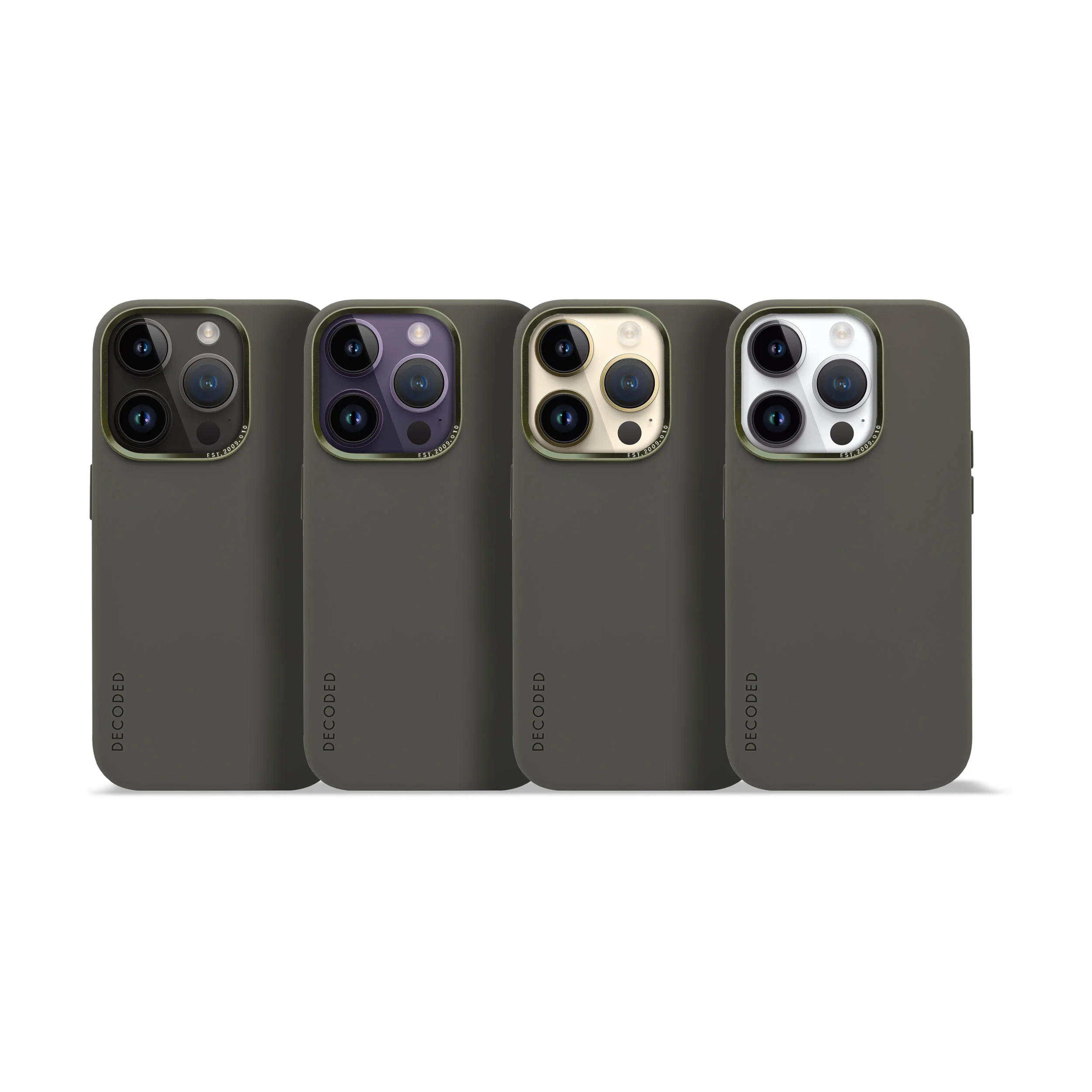 AntiMicrobial Silicone Back Case | Olive | iPhone 14 Pro | D23IPO14PBCS9OE - Image 8