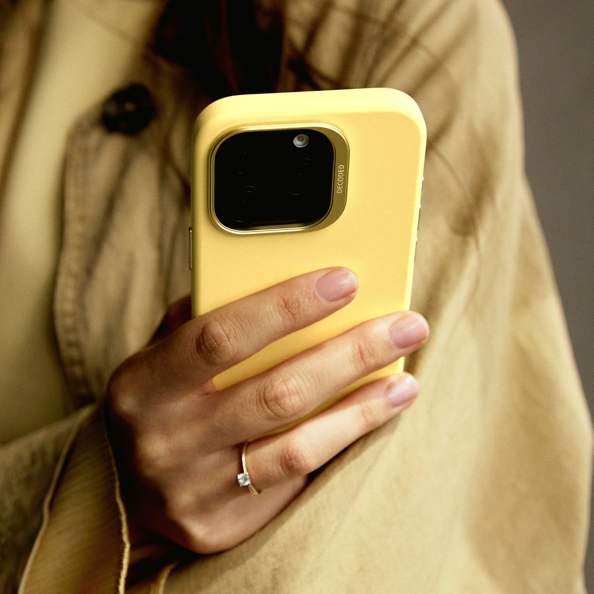 AntiMicrobial Silicone Case | Popcorn Yellow | iPhone 16 Pro | D25IPO16PBCS9PN - Image 3
