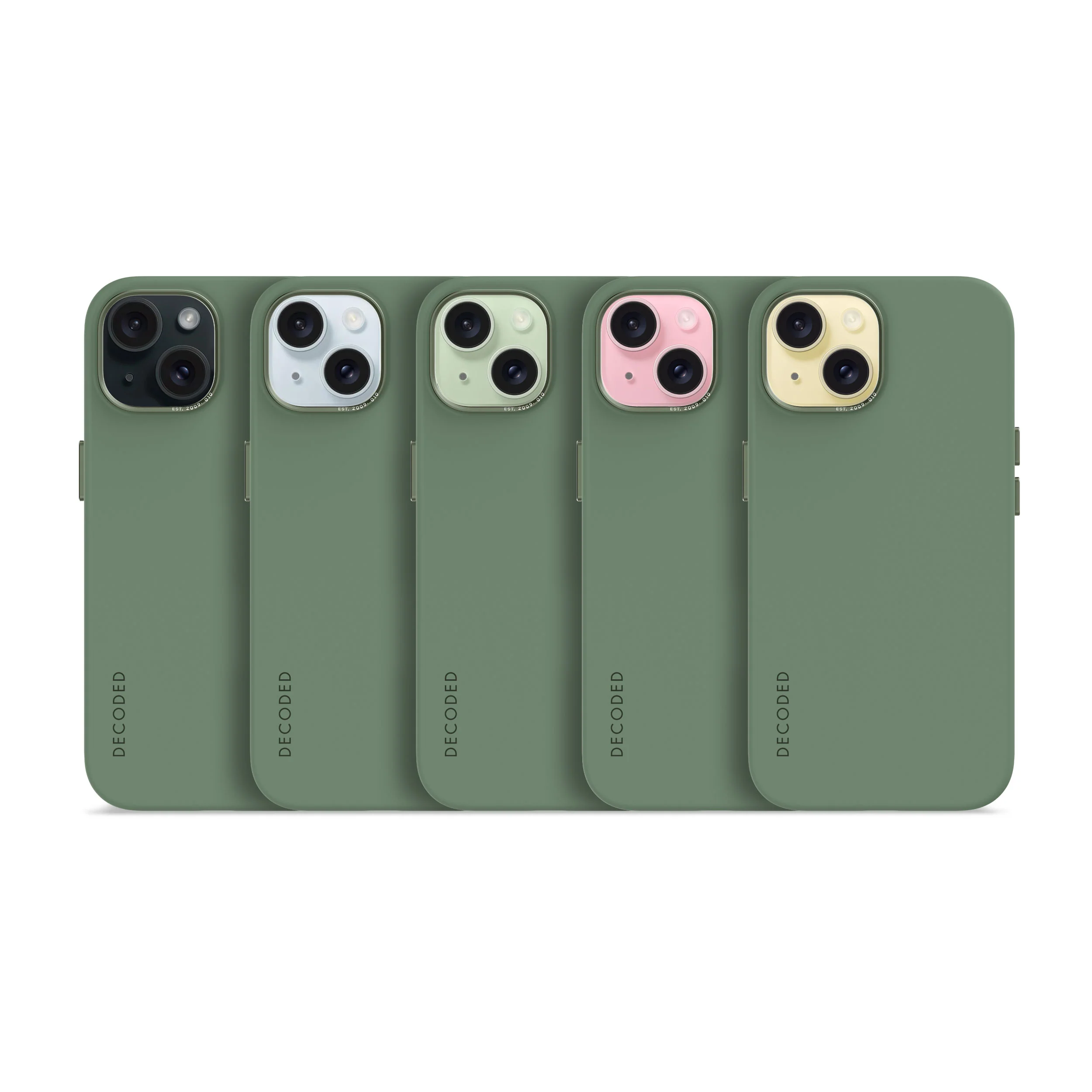 AntiMicrobial Silicone Back Case | Sage Leaf Green | iPhone 15 Plus | D24IPO15PLBCS9SF - Image 7