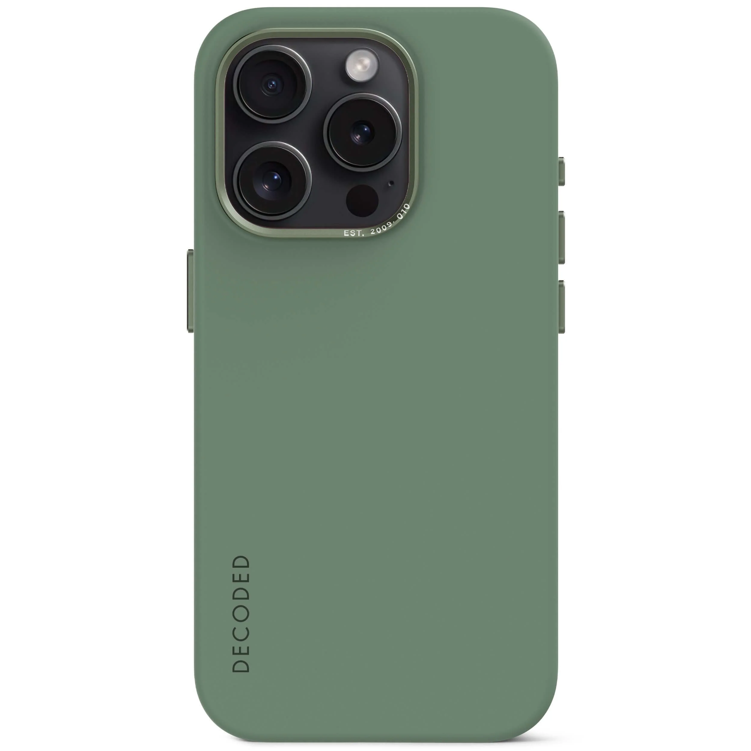 AntiMicrobial Silicone Back Case | Sage Leaf Green | iPhone 15 Pro | D24IPO15PBCS9SF