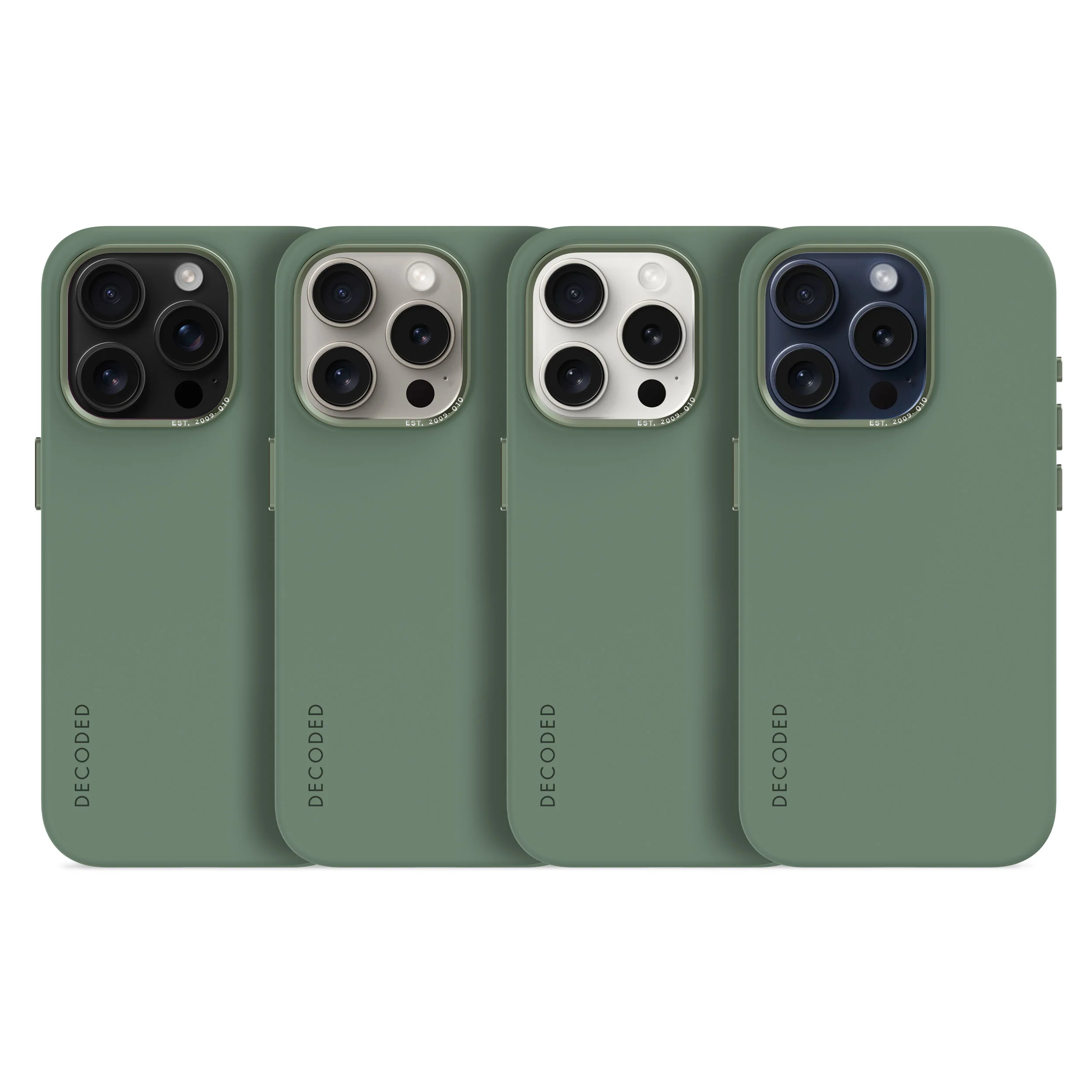 AntiMicrobial Silicone Back Case | Sage Leaf Green | iPhone 15 Pro Max | D24IPO15PMBCS9SF - Image 7