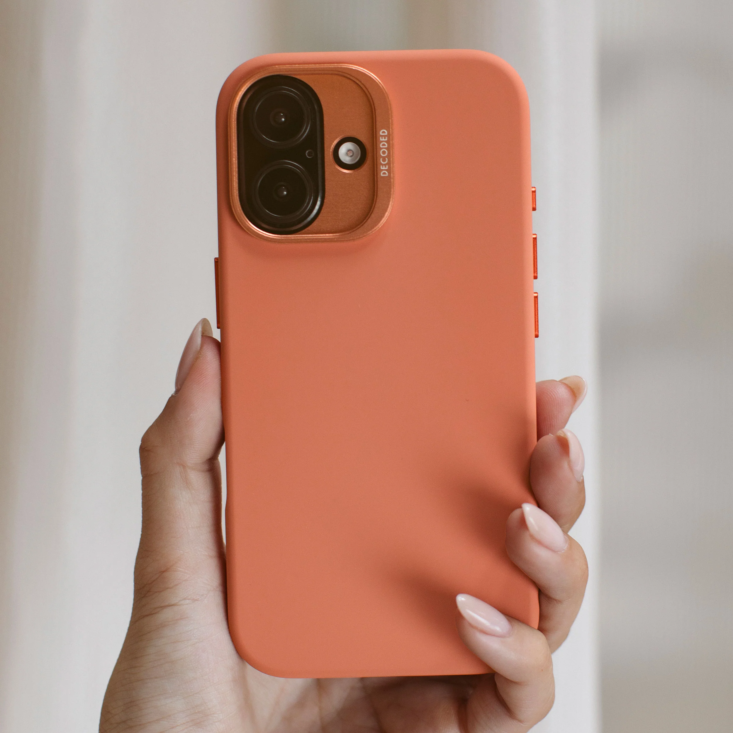 AntiMicrobial Silicone Case | Sand Stone Pink | iPhone 16 Plus | D25IPO16PLBCS9SE - Image 3