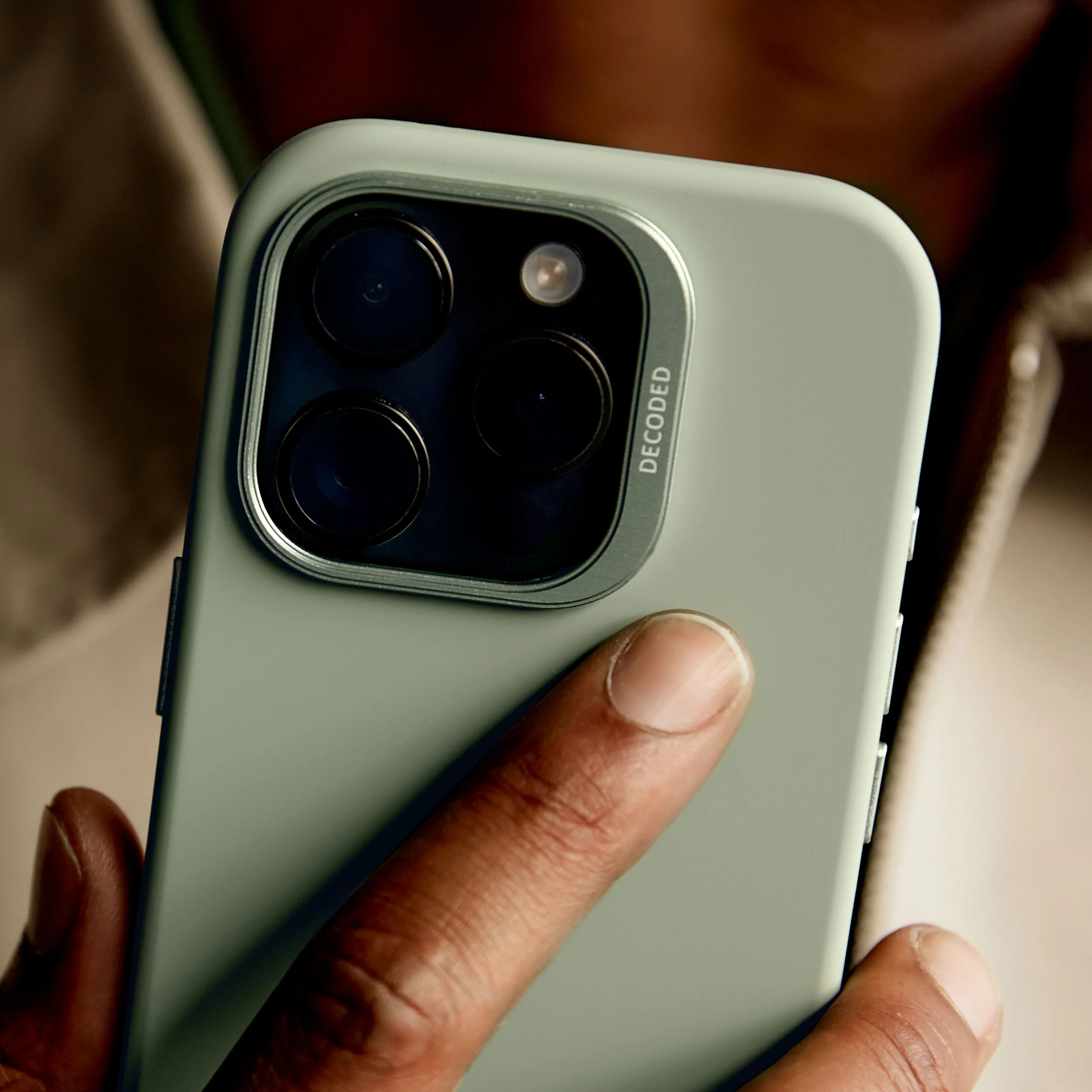 AntiMicrobial Silicone Case | Jade Green | iPhone 15 Pro | D24IPO15PBCS1JN - Image 3