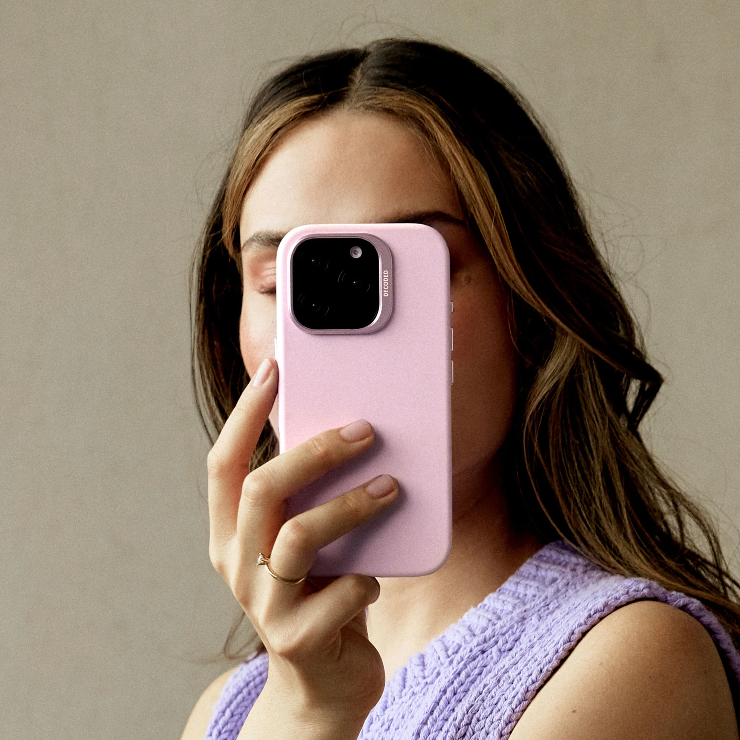 AntiMicrobial Silicone Case | Lilac Purple | iPhone 15 Pro | D24IPO15PBCS1LC - Image 5