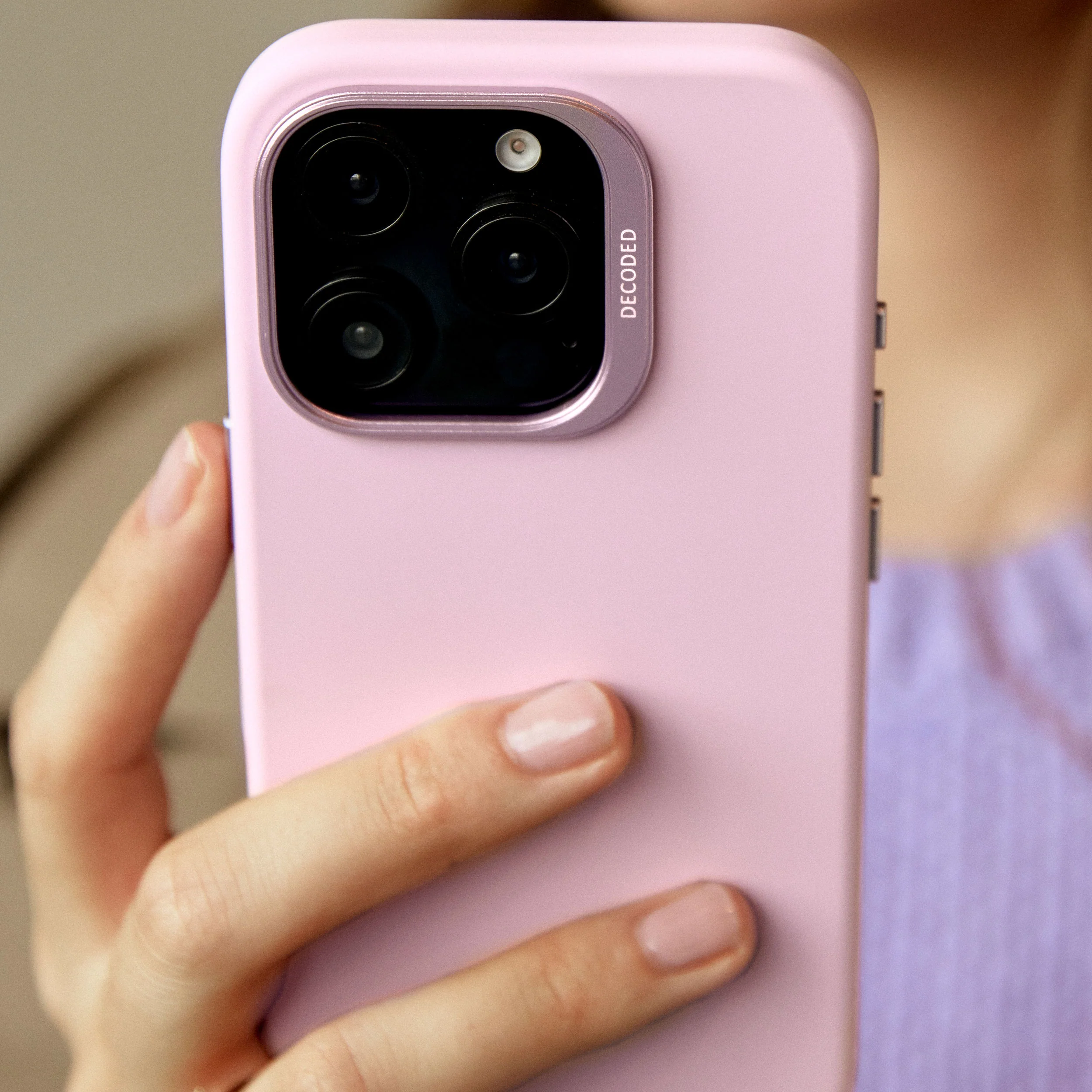 AntiMicrobial Silicone Case | Lilac Purple | iPhone 15 Pro Max | D24IPO15PMBCS1LC - Image 3