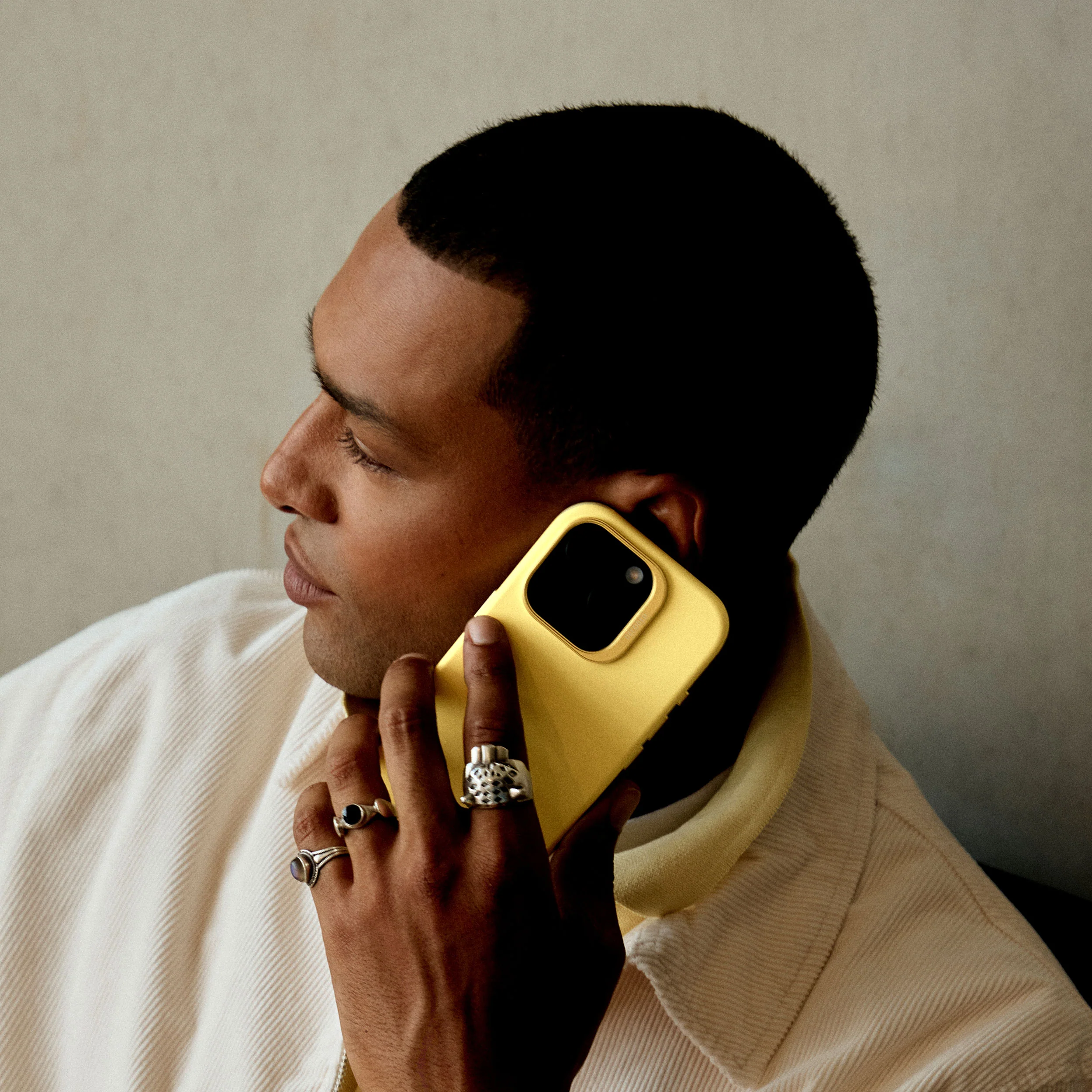 AntiMicrobial Silicone Case | Popcorn Yellow | iPhone 15 Pro | D24IPO15PBCS1PN - Image 5