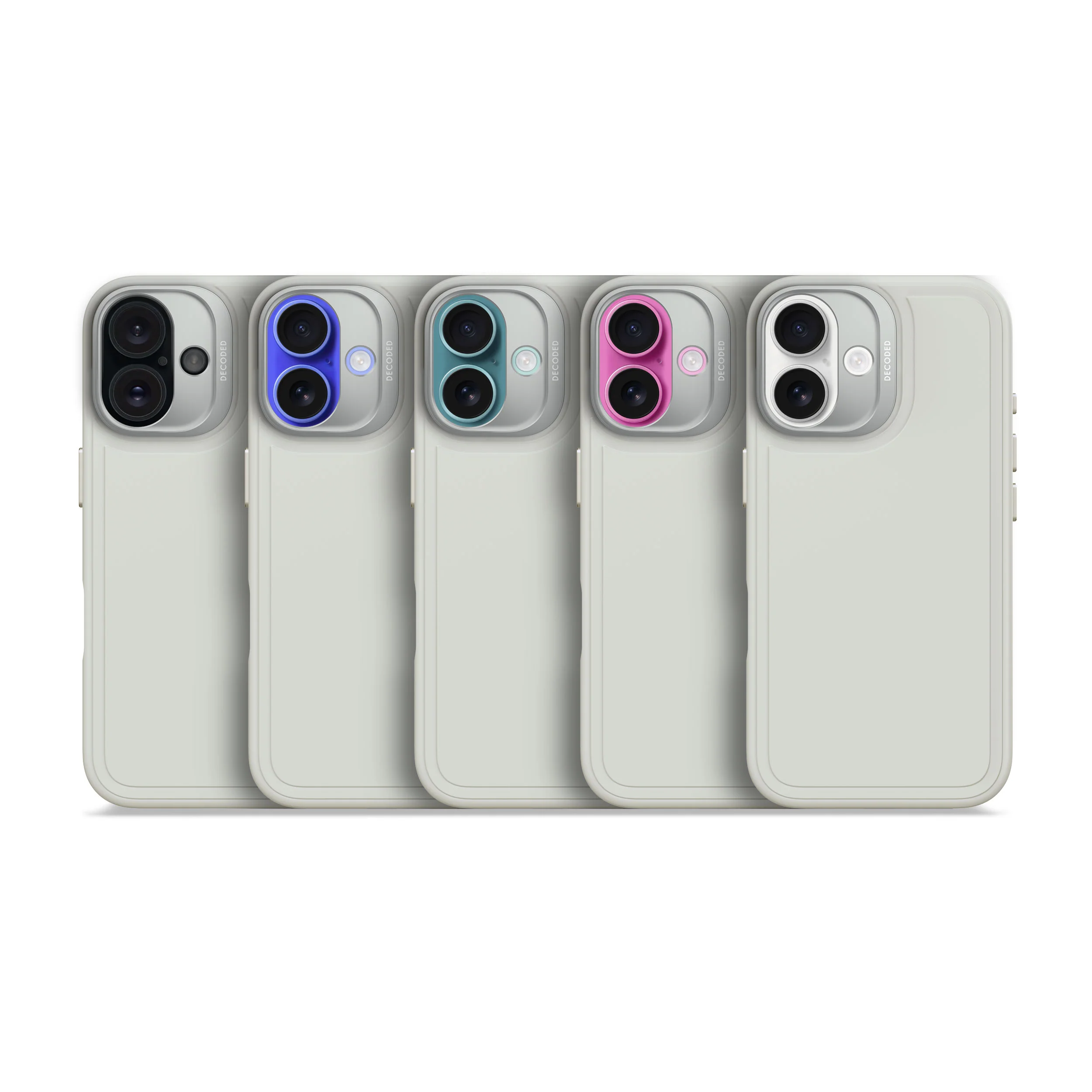 AntiMicrobial Silicone Stacks Case | Stone Grey | iPhone 16 Plus | D25IPO16PLBCST9SY - Image 10