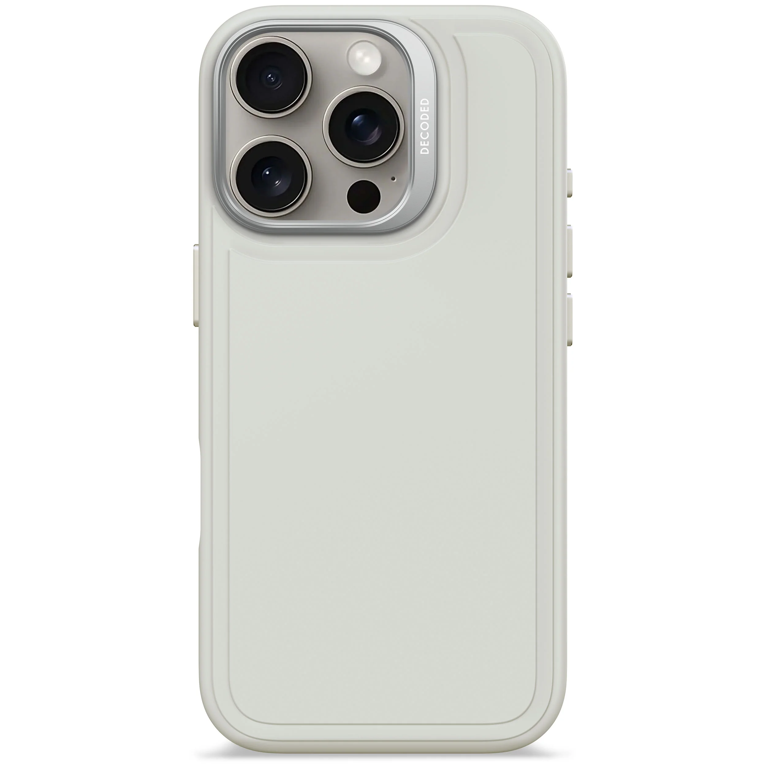 AntiMicrobial Silicone Stacks Case | Stone Grey | iPhone 16 Pro | D25IPO16PBCST9SY