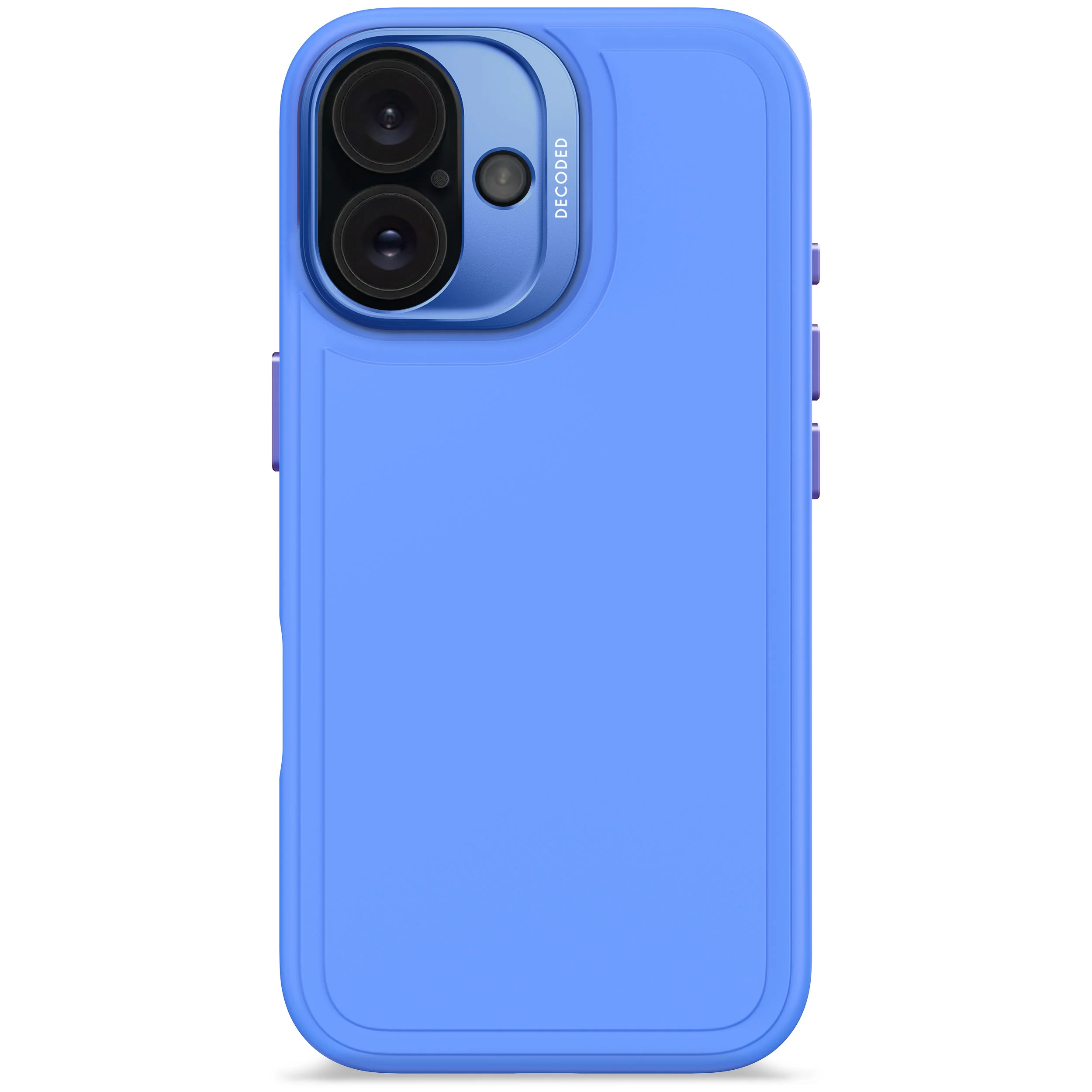 AntiMicrobial Silicone Stacks Case | Super Sonic Blue | iPhone 16 | D25IPO16BCST9SC