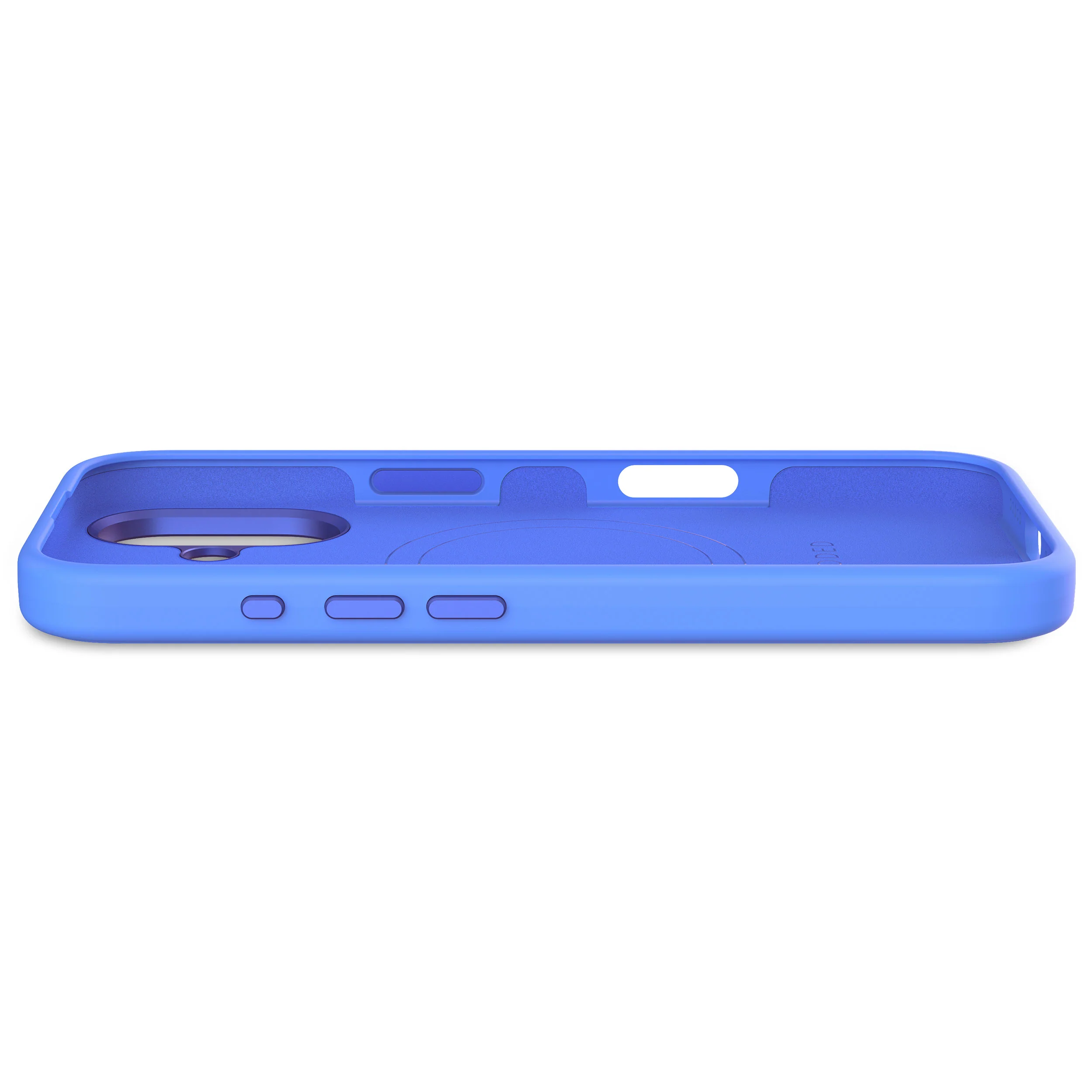 AntiMicrobial Silicone Stacks Case | Super Sonic Blue | iPhone 16 | D25IPO16BCST9SC - Image 4