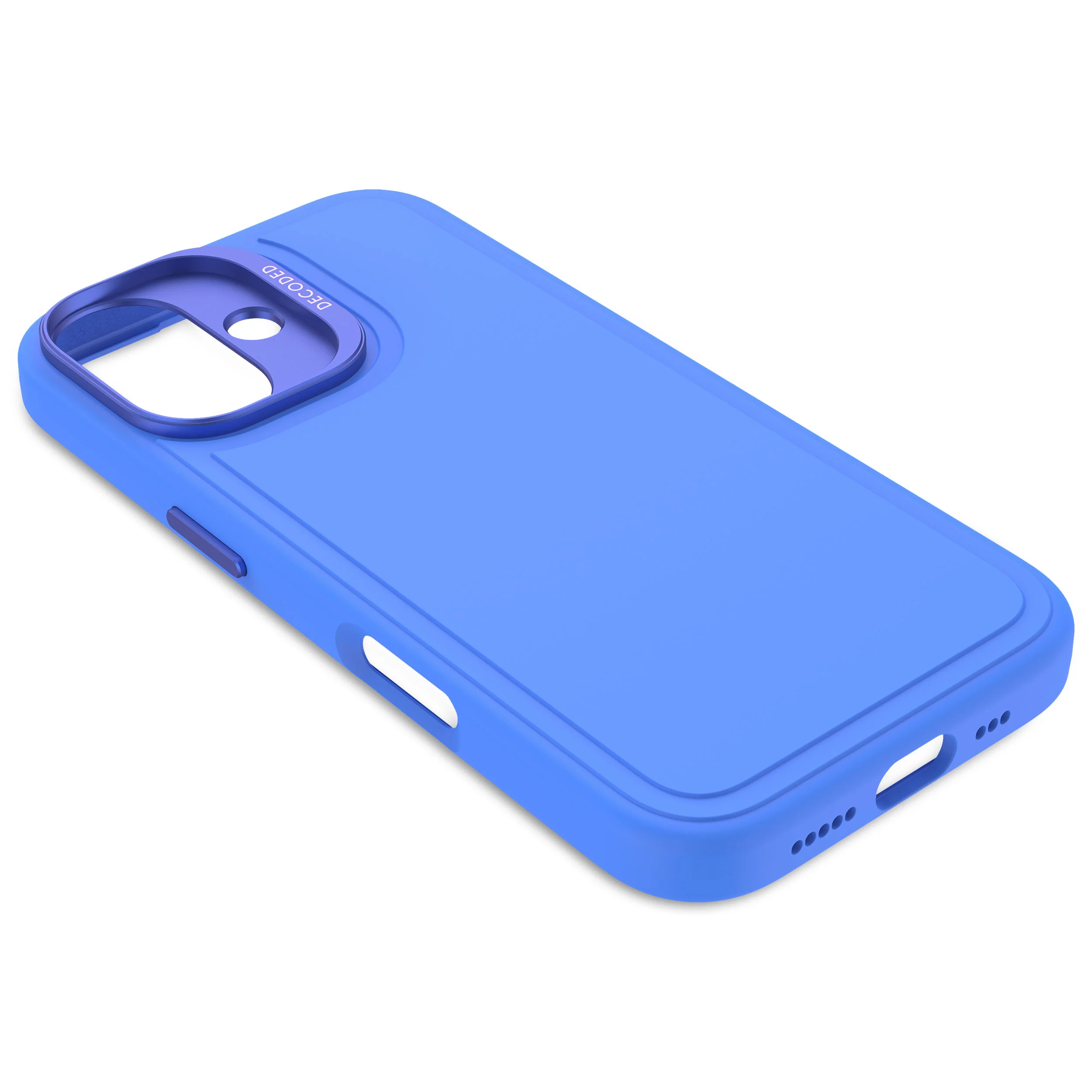 AntiMicrobial Silicone Stacks Case | Super Sonic Blue | iPhone 16 | D25IPO16BCST9SC - Image 6