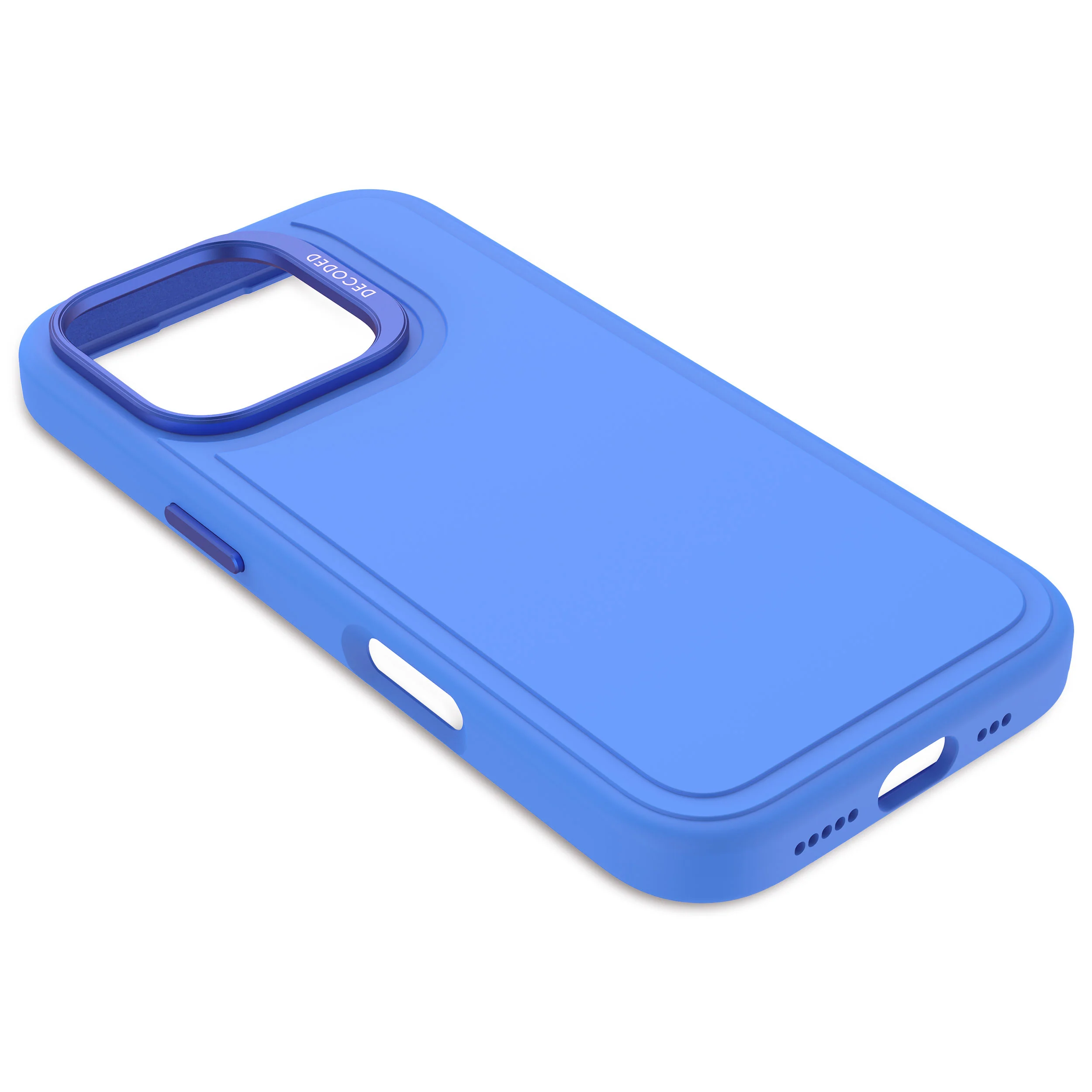AntiMicrobial Silicone Stacks Case | Super Sonic Blue | iPhone 16 Pro | D25IPO16PBCST9SC - Image 8