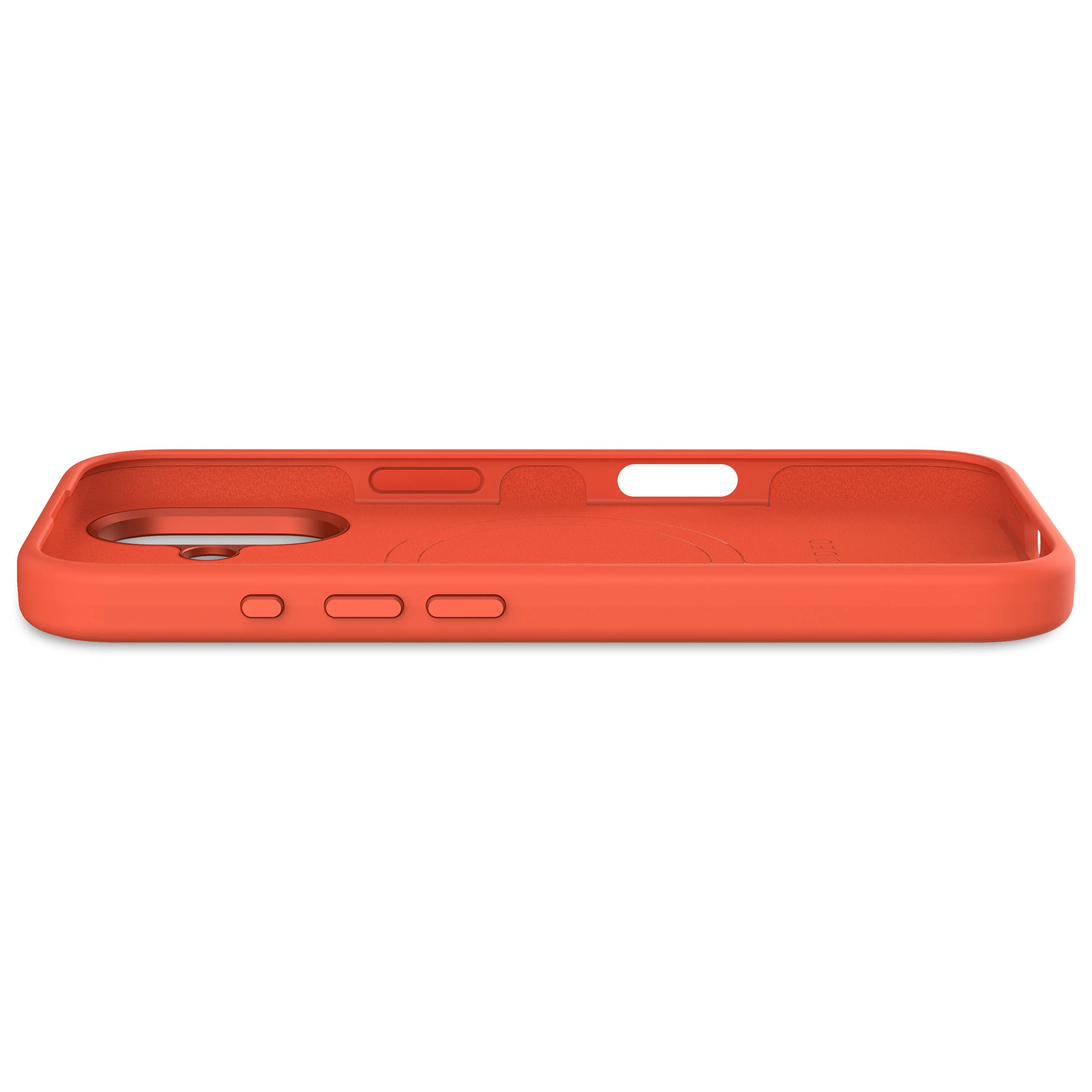 AntiMicrobial Silicone Stacks Case | Tangerine Orange | iPhone 16 | D25IPO16BCST9TE - Image 5