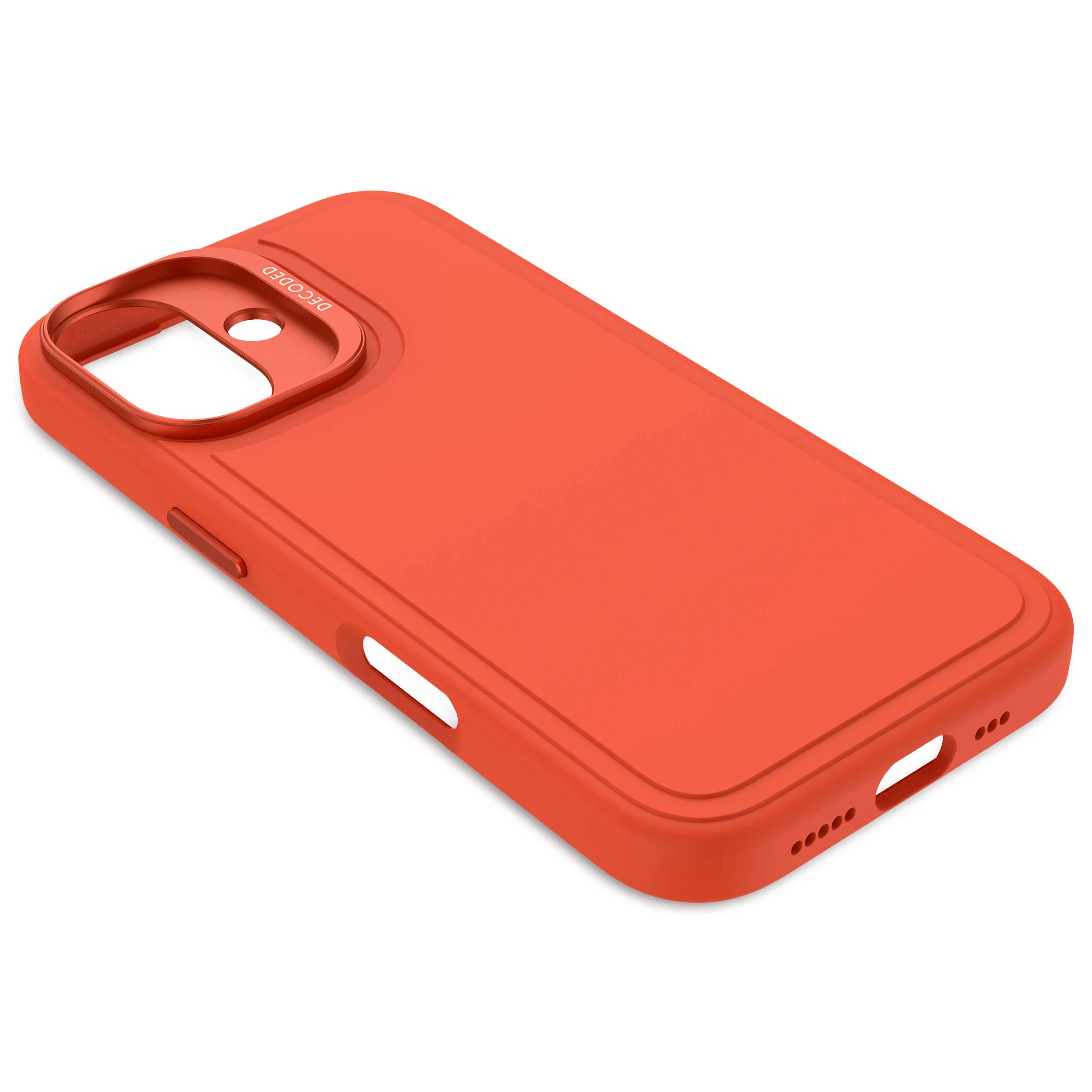 AntiMicrobial Silicone Stacks Case | Tangerine Orange | iPhone 16 | D25IPO16BCST9TE - Image 7
