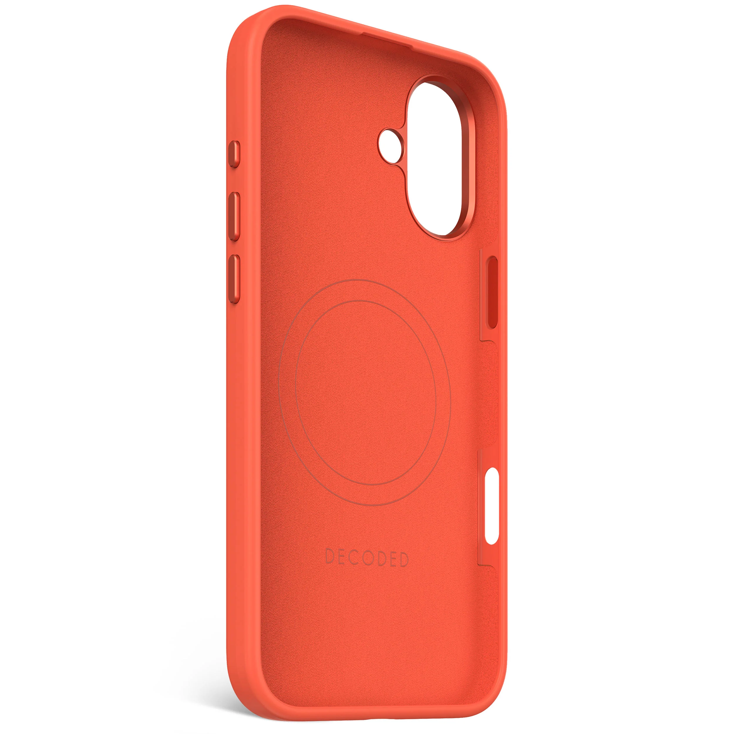 AntiMicrobial Silicone Stacks Case | Tangerine Orange | iPhone 16 Plus | D25IPO16PLBCST9TE - Image 4
