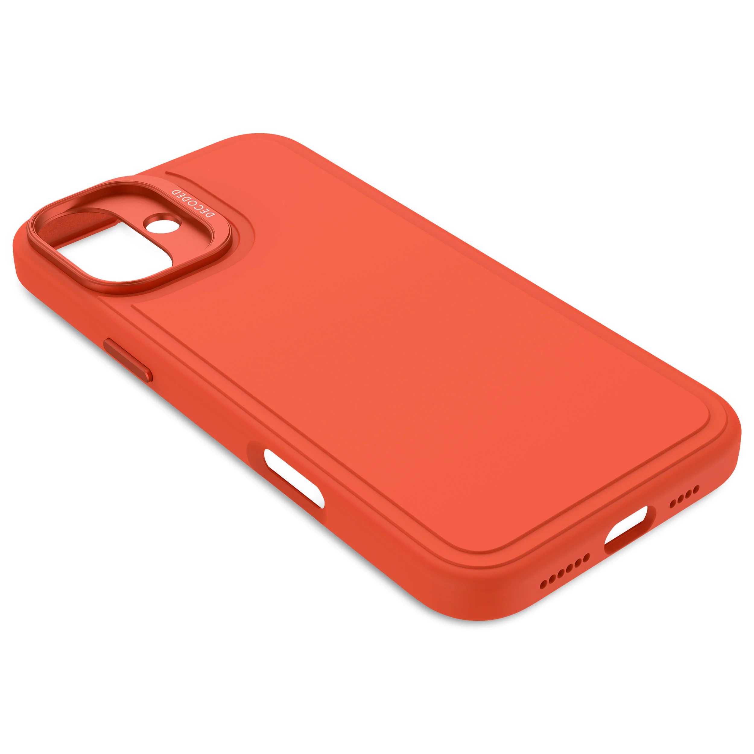 AntiMicrobial Silicone Stacks Case | Tangerine Orange | iPhone 16 Plus | D25IPO16PLBCST9TE - Image 7