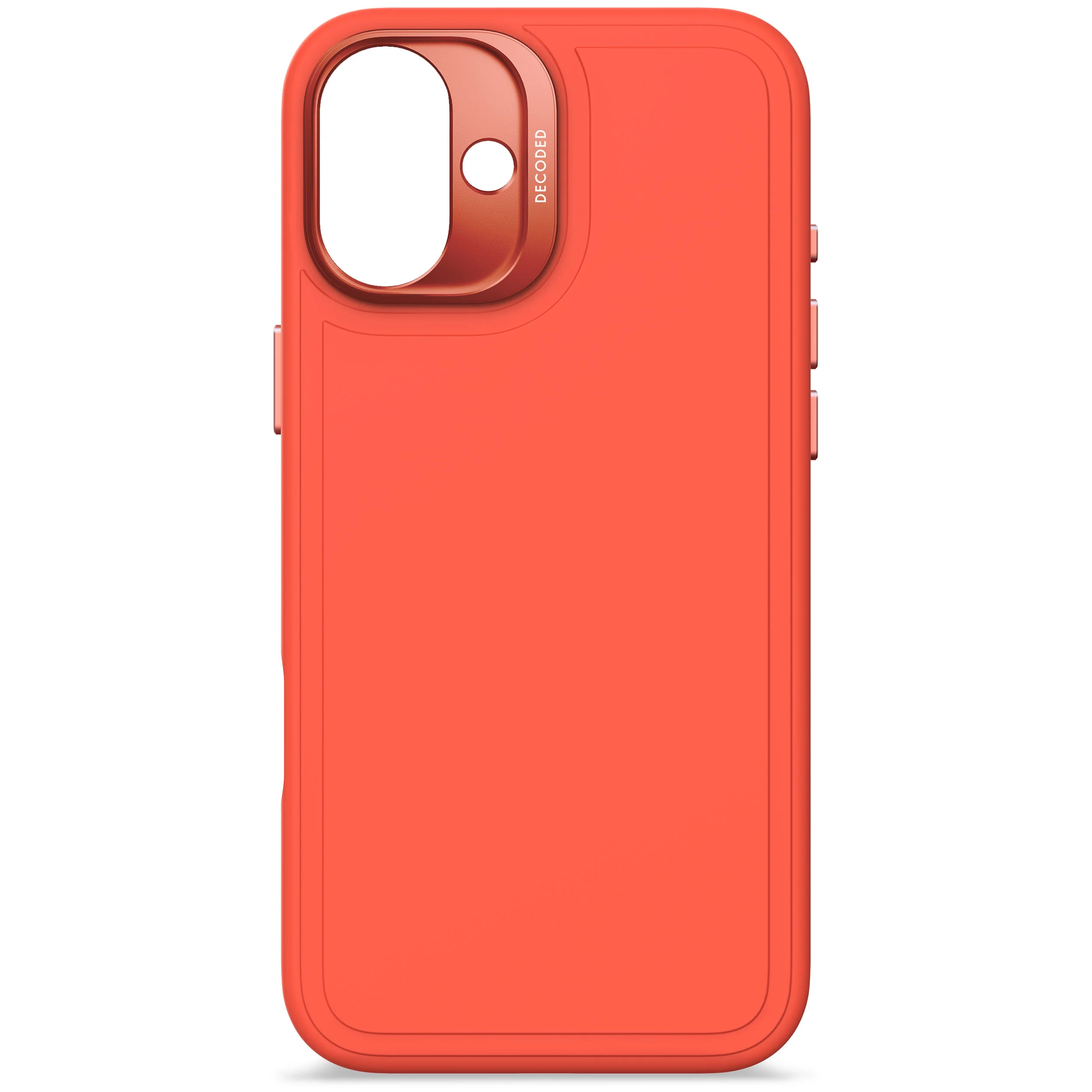 AntiMicrobial Silicone Stacks Case | Tangerine Orange | iPhone 16 Plus | D25IPO16PLBCST9TE - Image 9