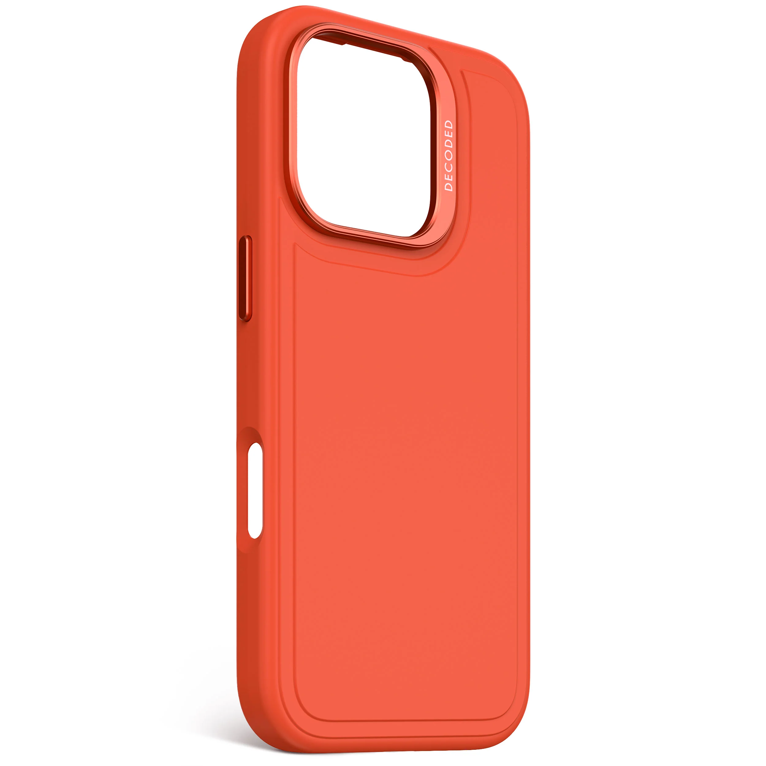 AntiMicrobial Silicone Stacks Case | Tangerine Orange | iPhone 16 Pro | D25IPO16PBCST9TE - Image 2