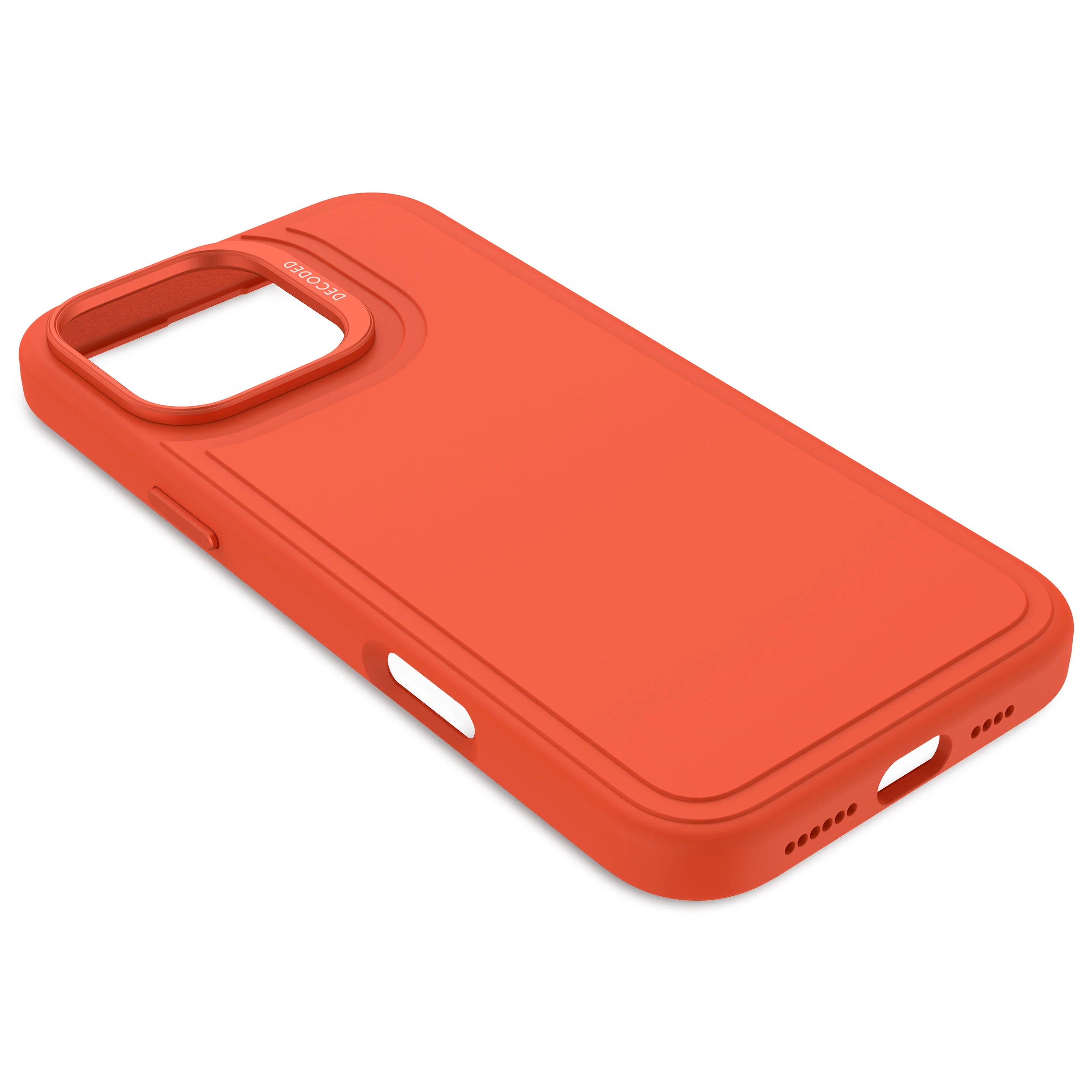 AntiMicrobial Silicone Stacks Case | Tangerine Orange | iPhone 16 Pro Max | D25IPO16PMBCST9TE - Image 8