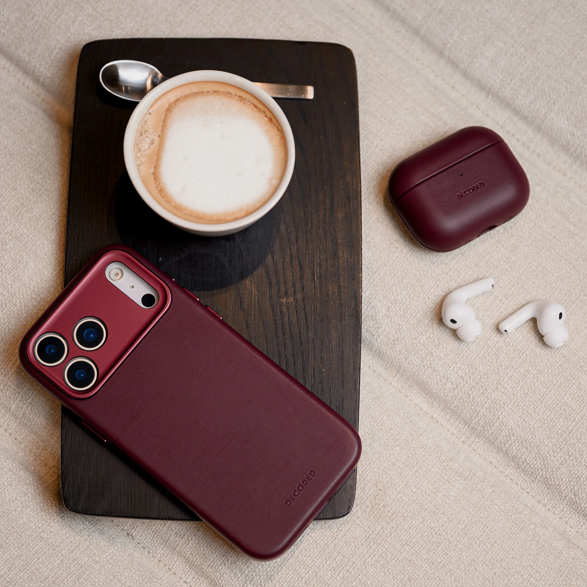 Leather Case | Burgundy | AirPods Pro 3 | D26APP3C2DY - Image 3