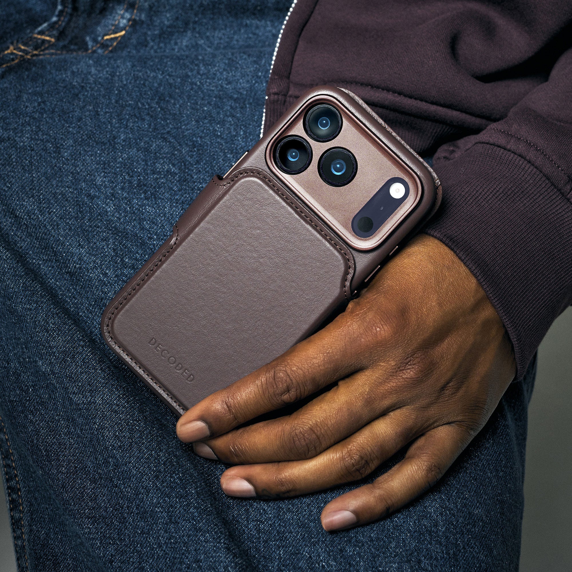 Leather Detachable Wallet Case | Chocolate Brown | iPhone 17 Pro | D26IPO17PDW5CN - Image 3