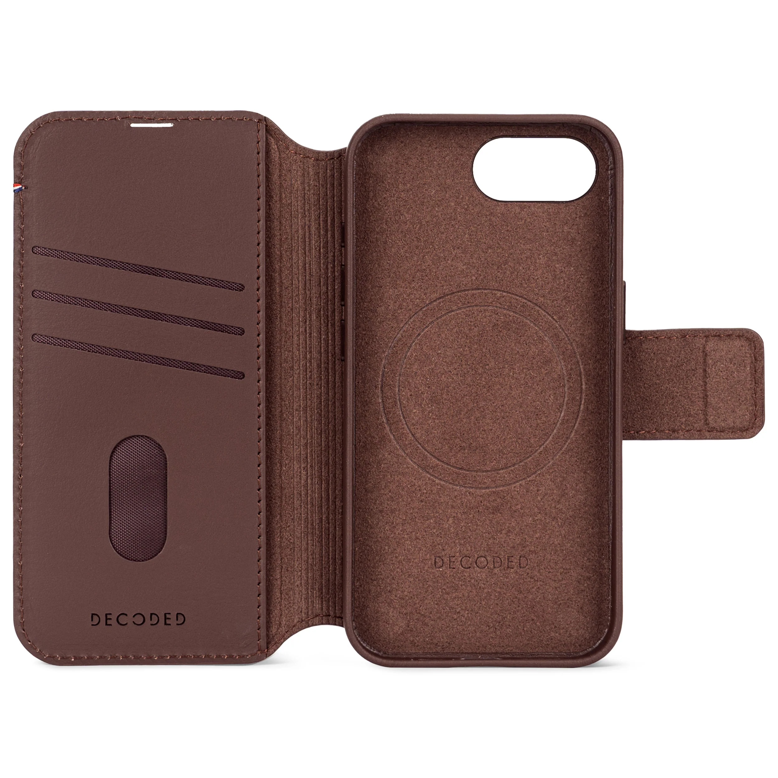 Leather Detachable Wallet | Chocolate Brown | iPhone 17e / 16e | D25IPOSEDW6CN - Image 5