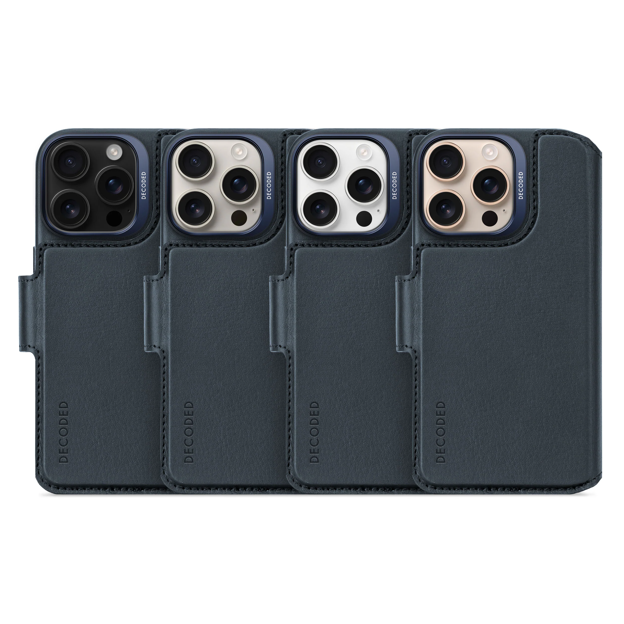 Leather Detachable Wallet Case | Navy Blue | iPhone 16 Pro | D25IPO16PDW5NY - Image 10