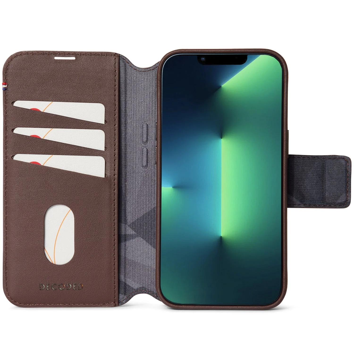 Leather Detachable Wallet Case | Chocolate Brown | iPhone 14 Plus | D23IPO14MDW5CHB - Image 6